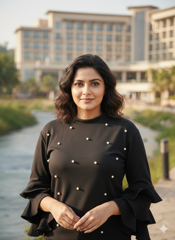 Black Pearl Woollen Top