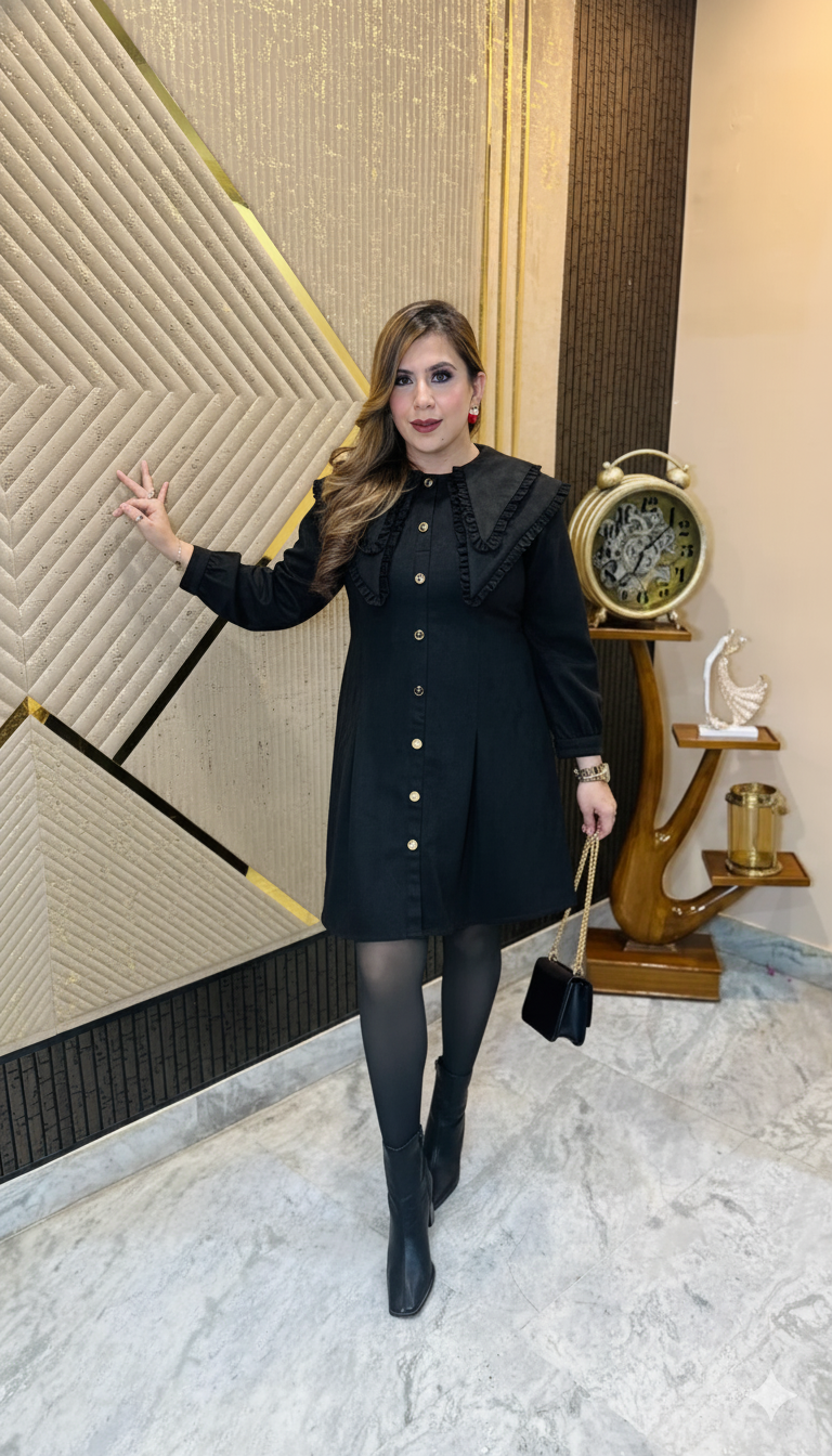 Black Visa Birthday Dress