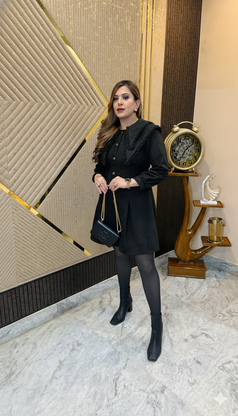 Black Visa Birthday Dress