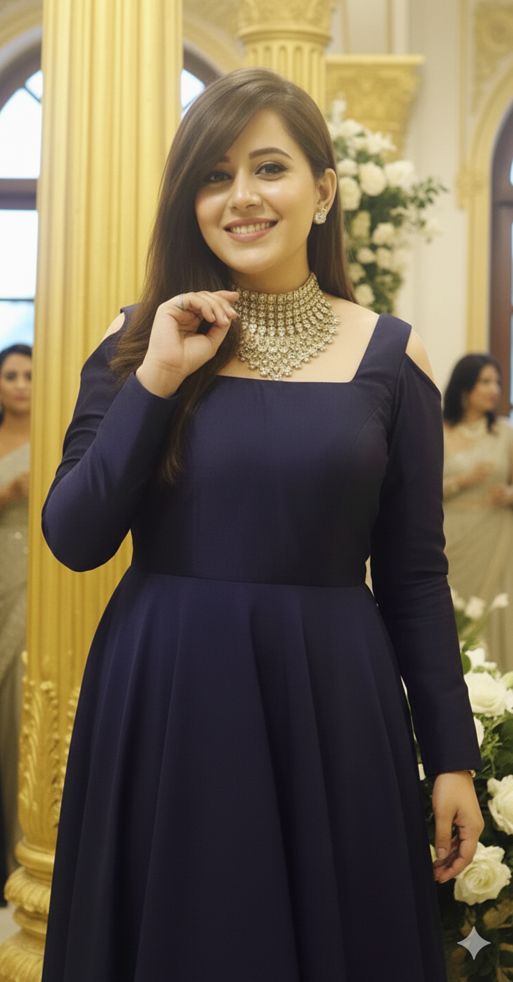 Navy Blue Chroma Gown