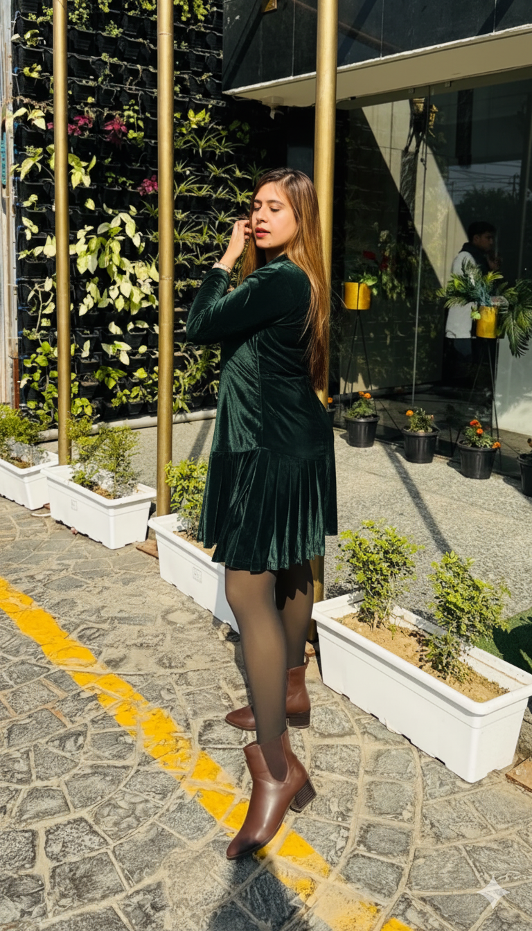 Green Blazer Dress