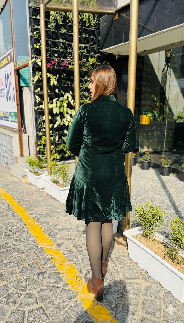 Green Blazer Dress