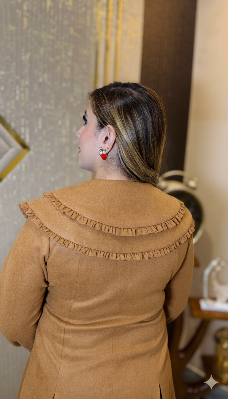 Camel  Visa Birthday Dress