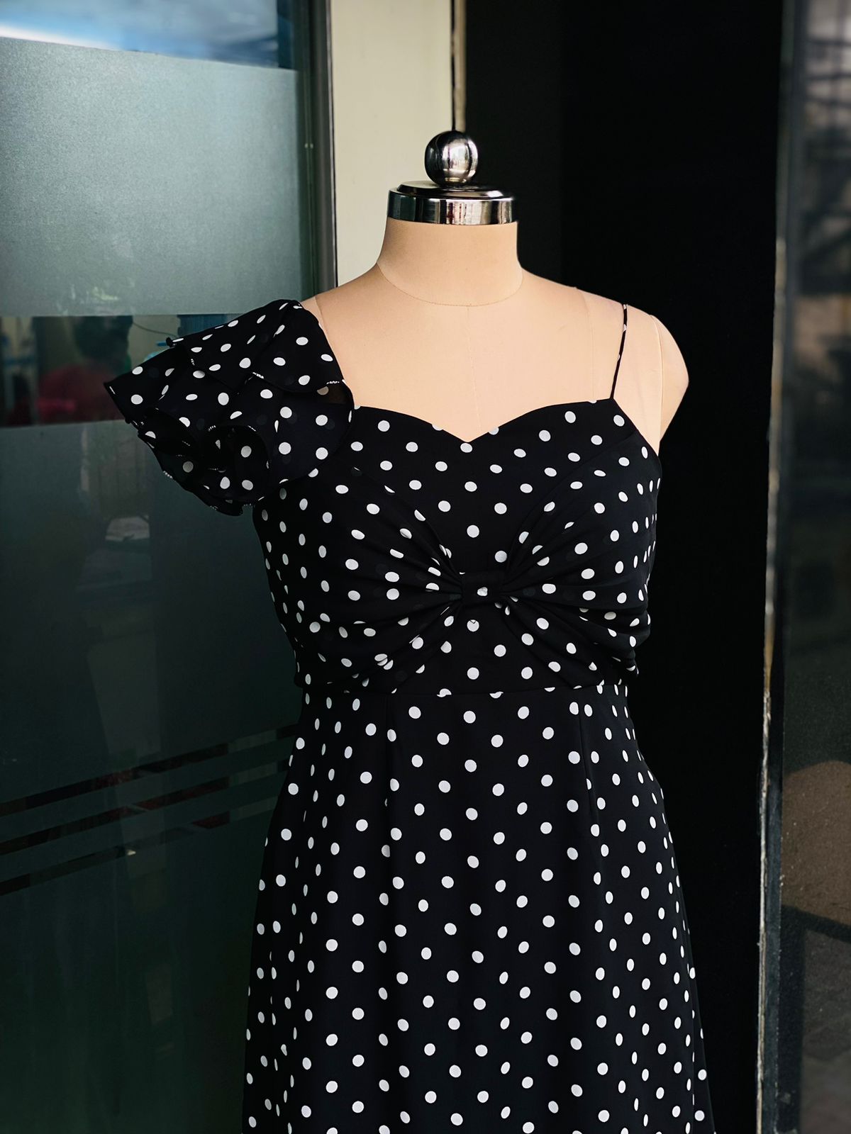 Black Polka Dot Maxi
