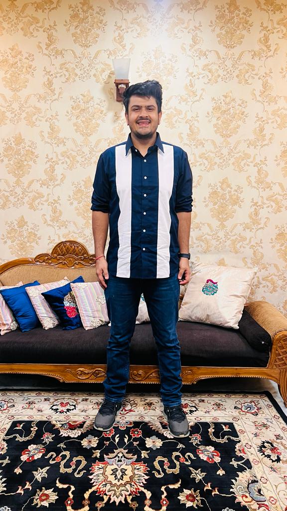 Menswear Blue & White Stripes Shirt