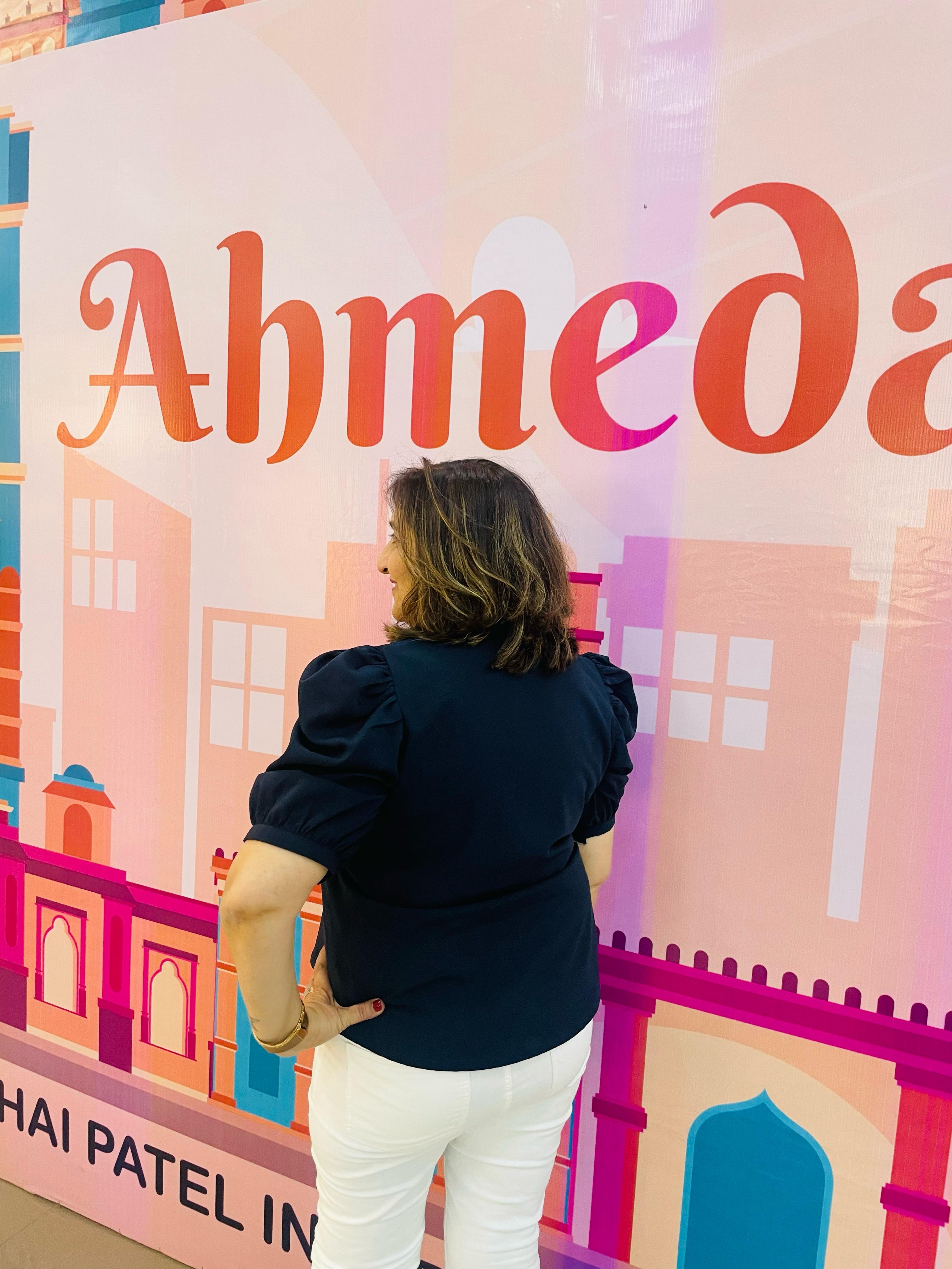 Navy Blue Hand Embroidered Top