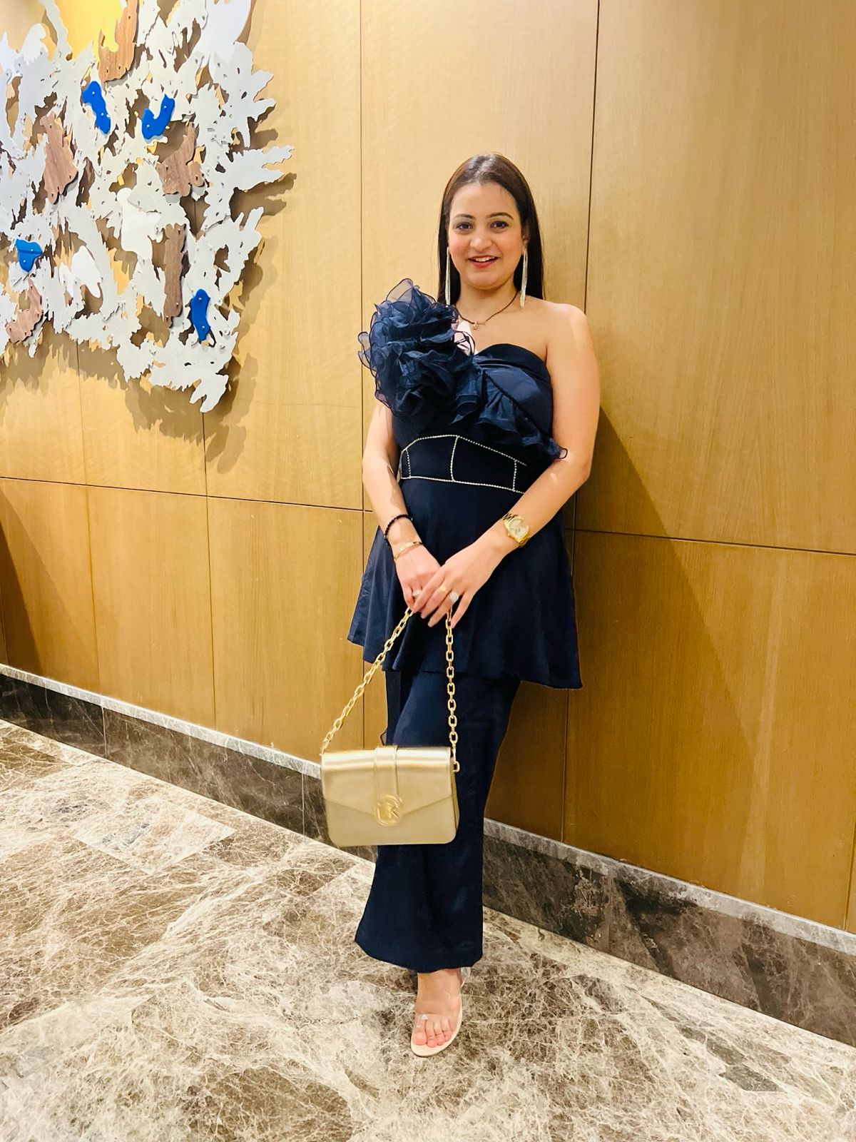 Vironikaâ€™s Ruffled Blue Co-ord