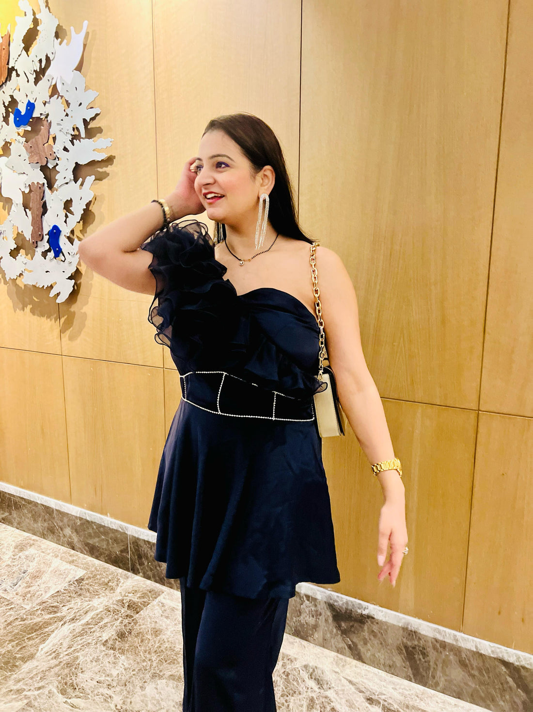 Vironikaâ€™s Ruffled Blue Co-ord