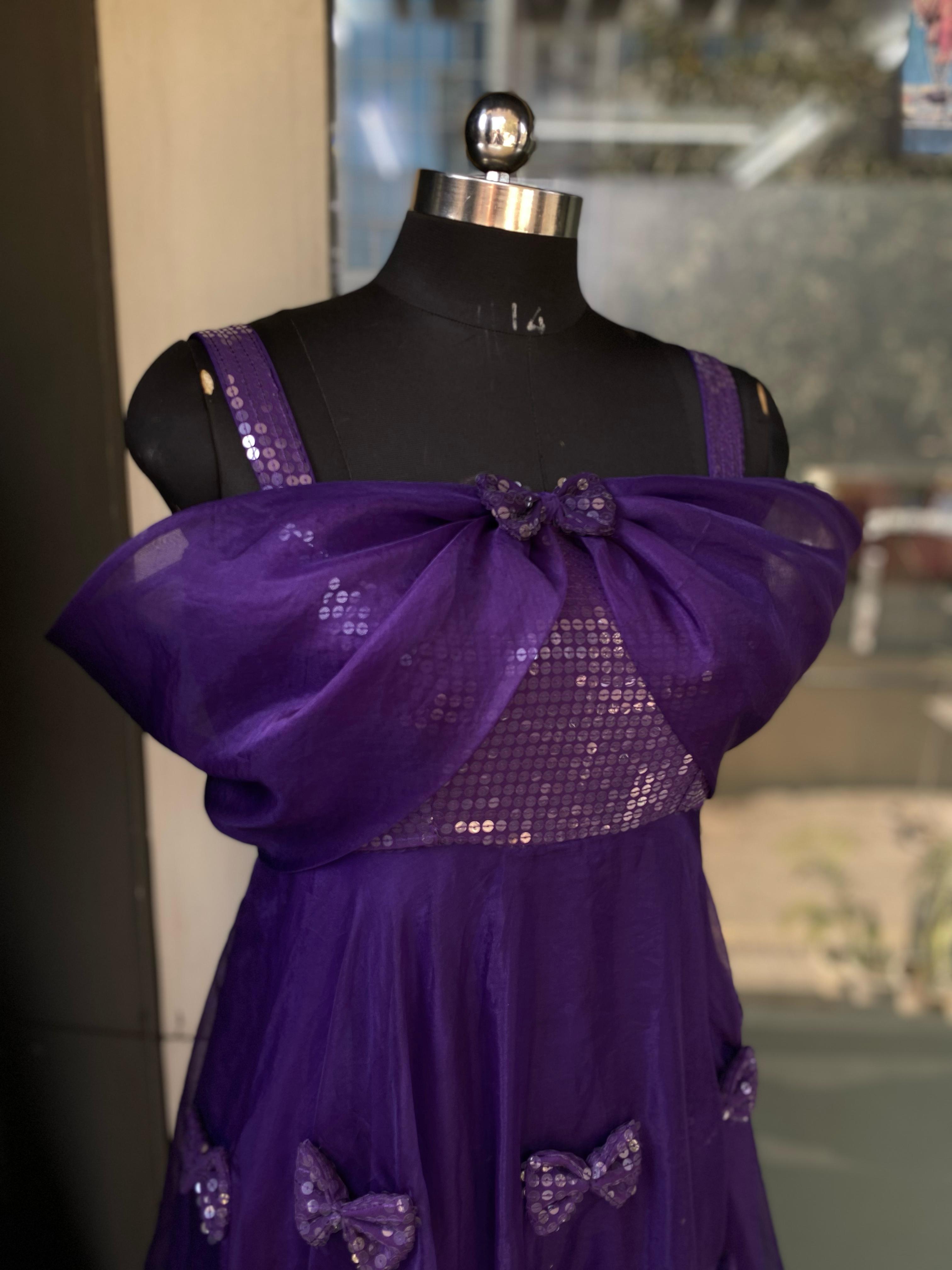 Purple Bow Gown