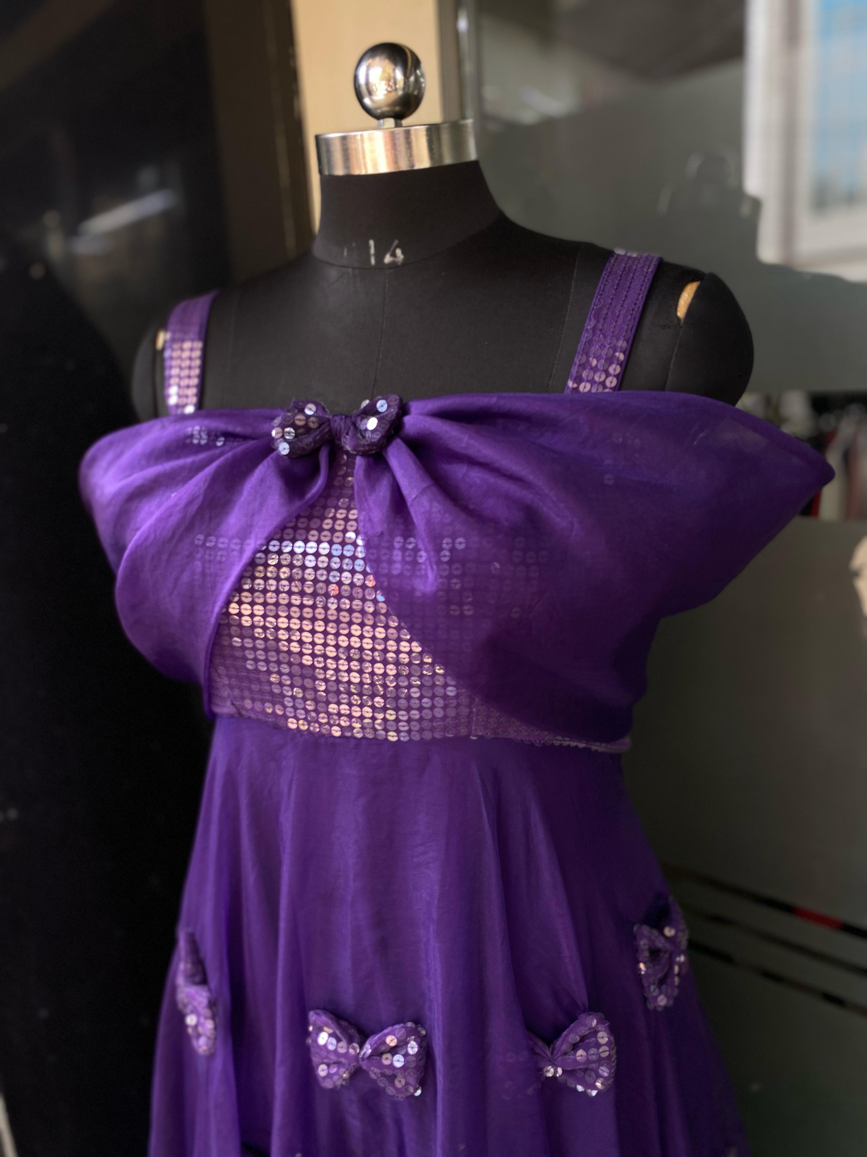 Purple Bow Gown