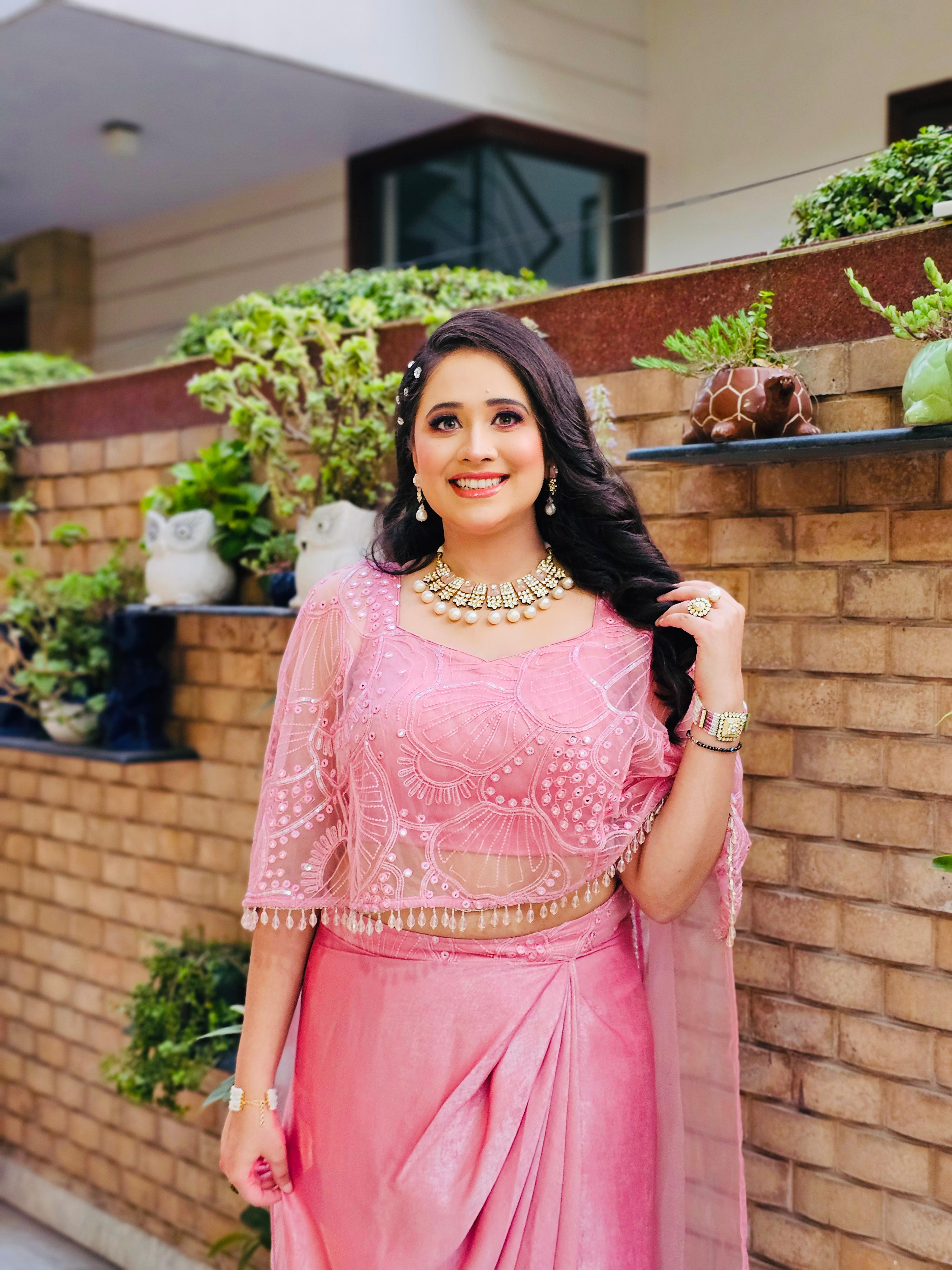Pink Drape Skirt Duo