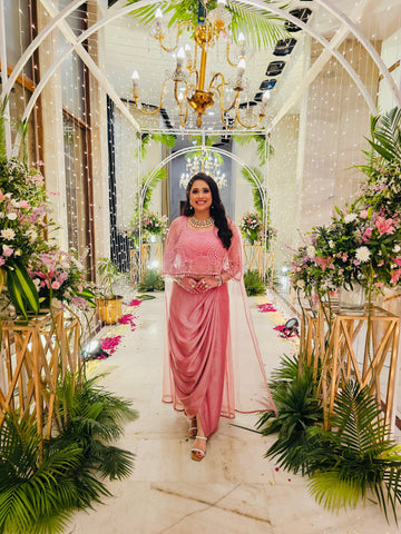 Pink Drape Skirt Duo