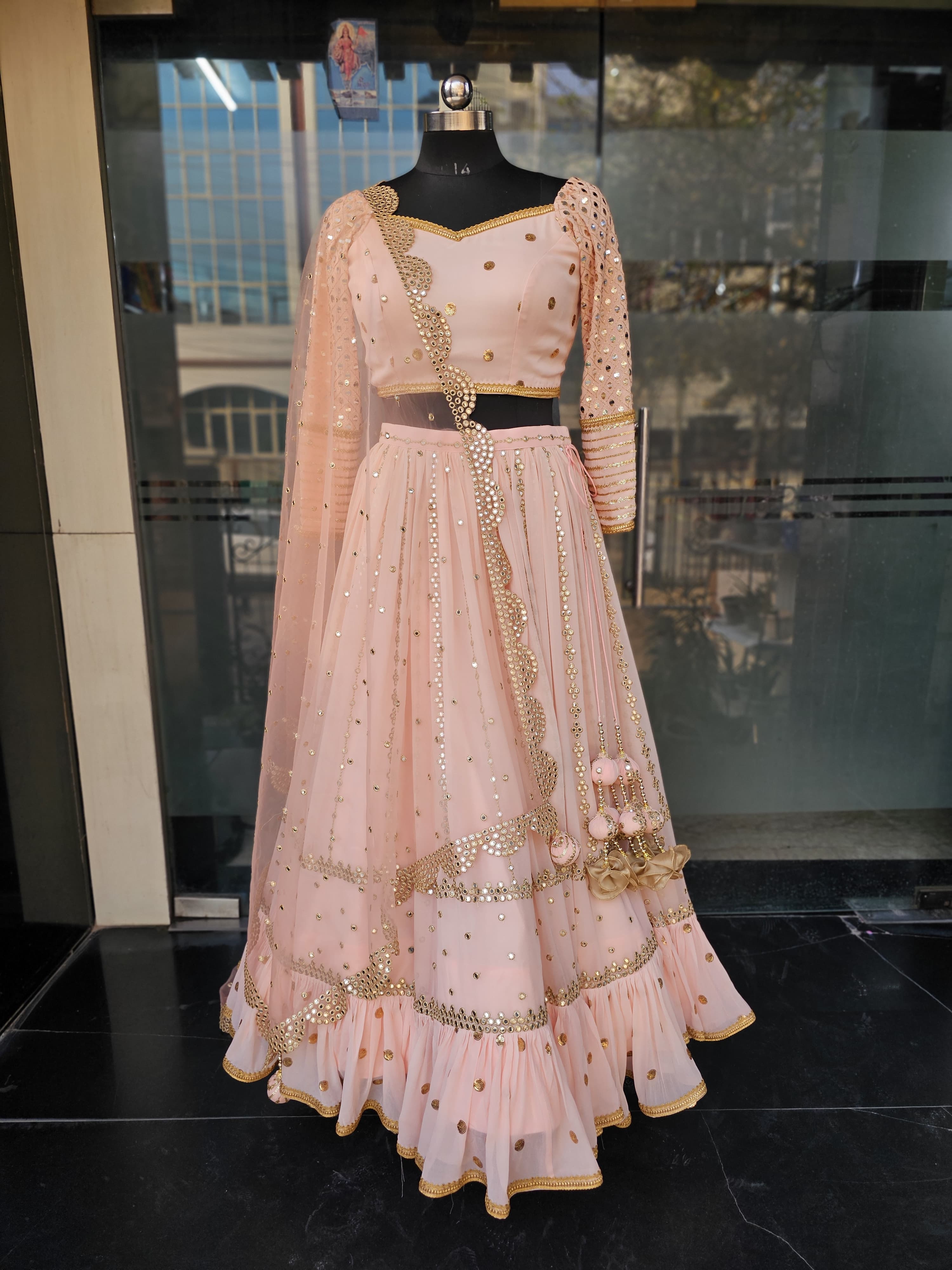Peach Stunning Lehenga