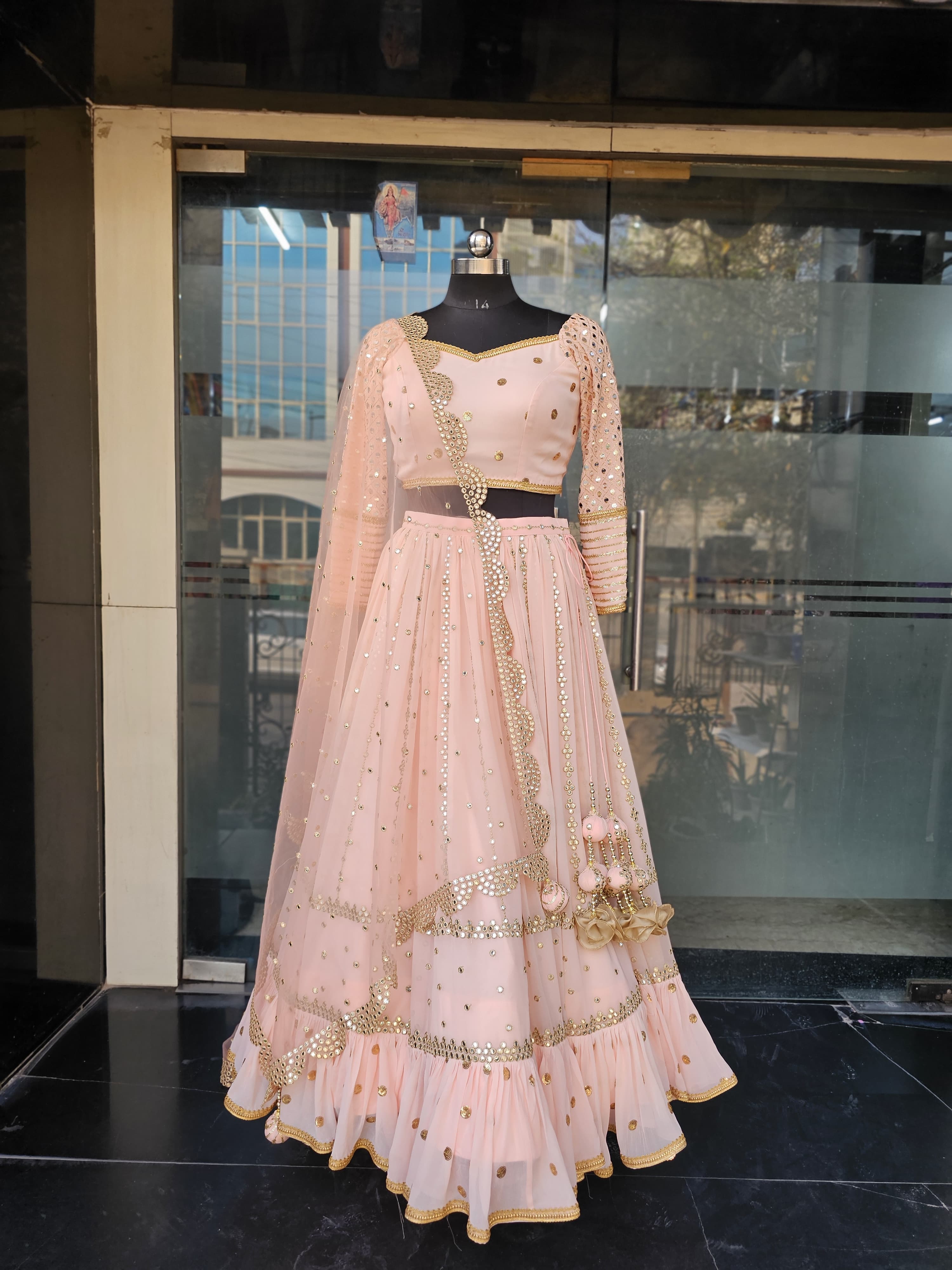 Peach Stunning Lehenga