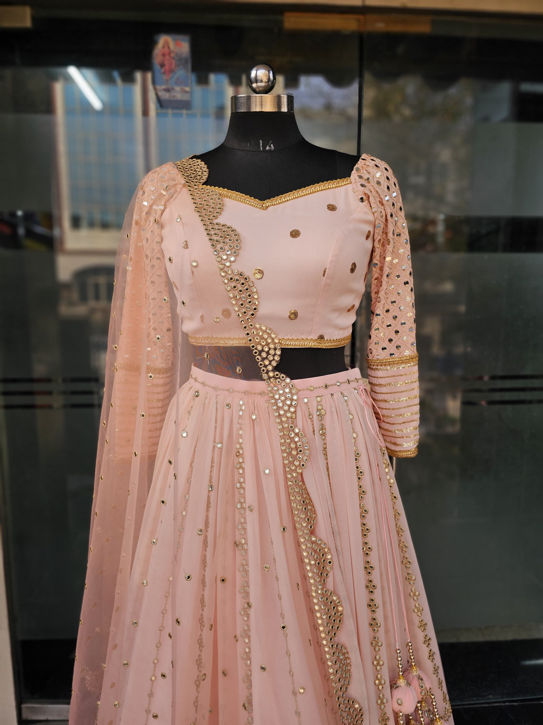 Peach Stunning Lehenga
