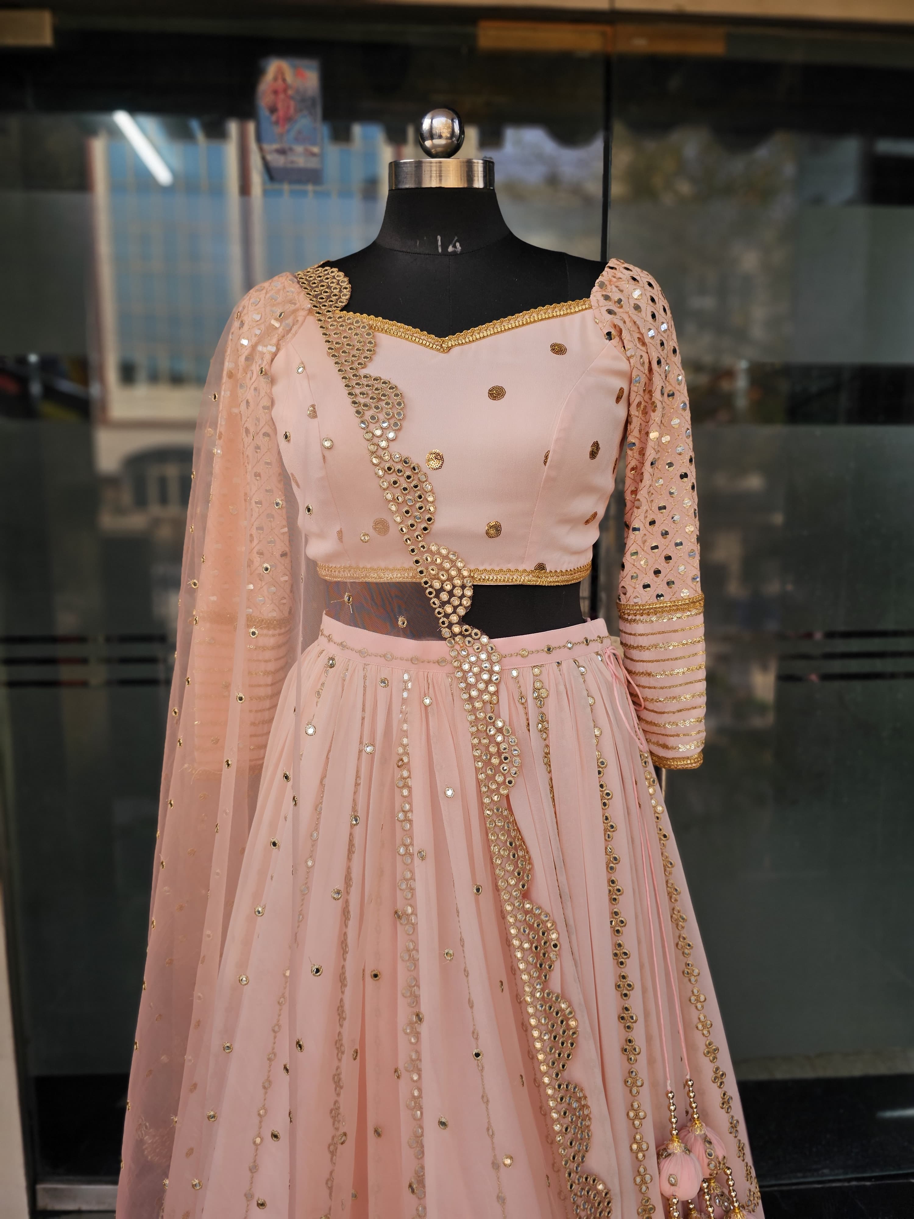 Peach Stunning Lehenga