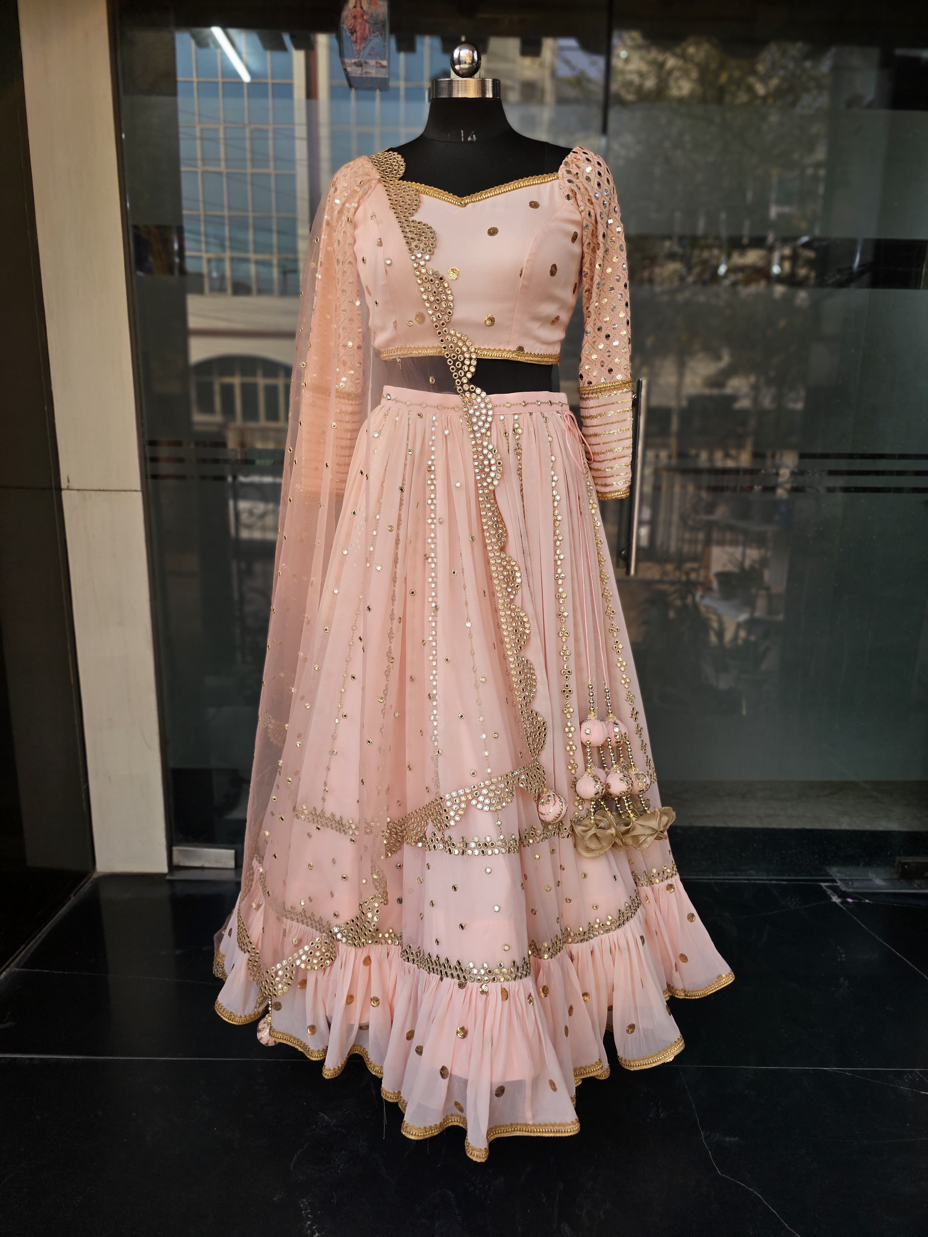 Peach Stunning Lehenga