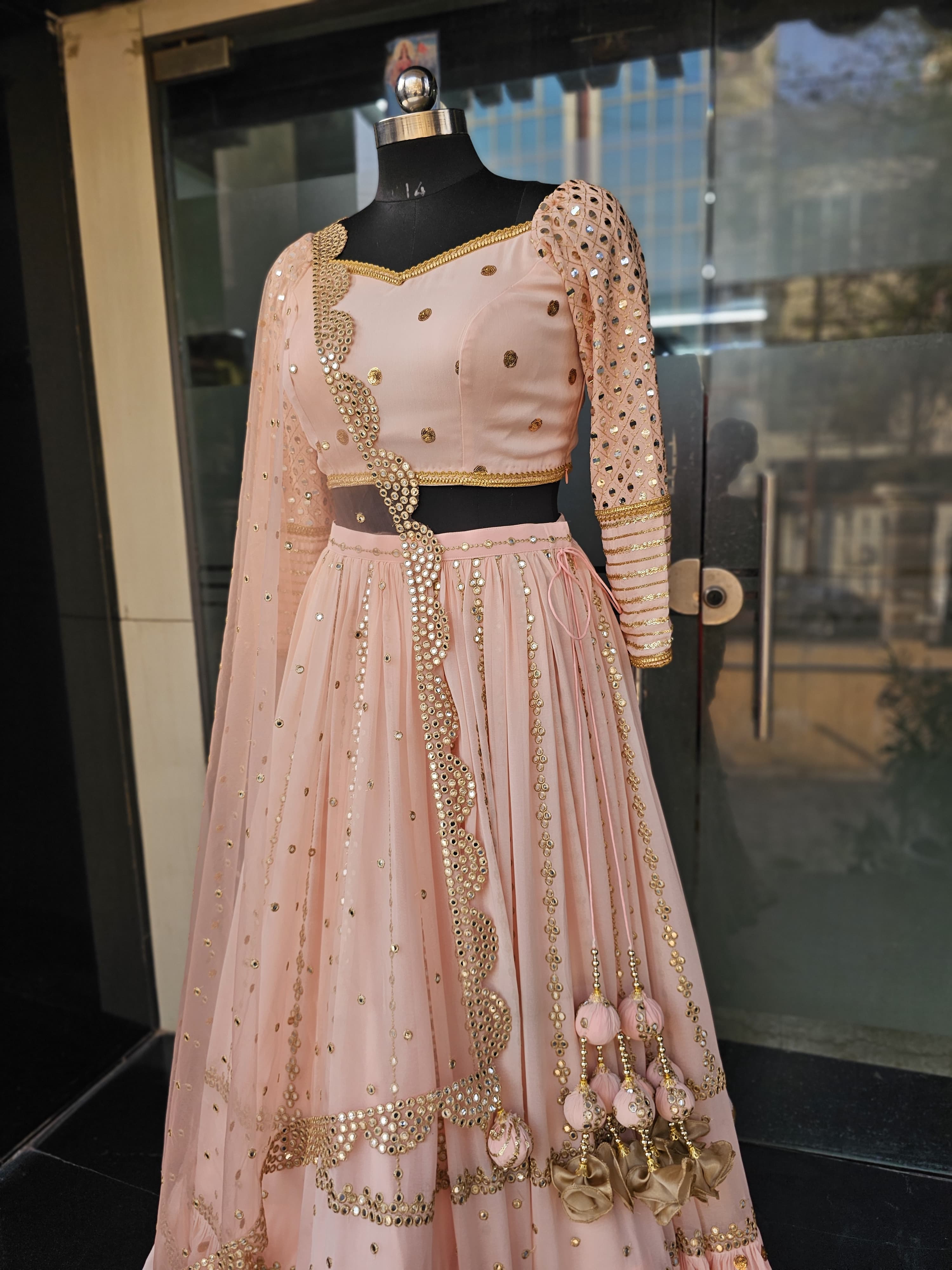 Peach Stunning Lehenga