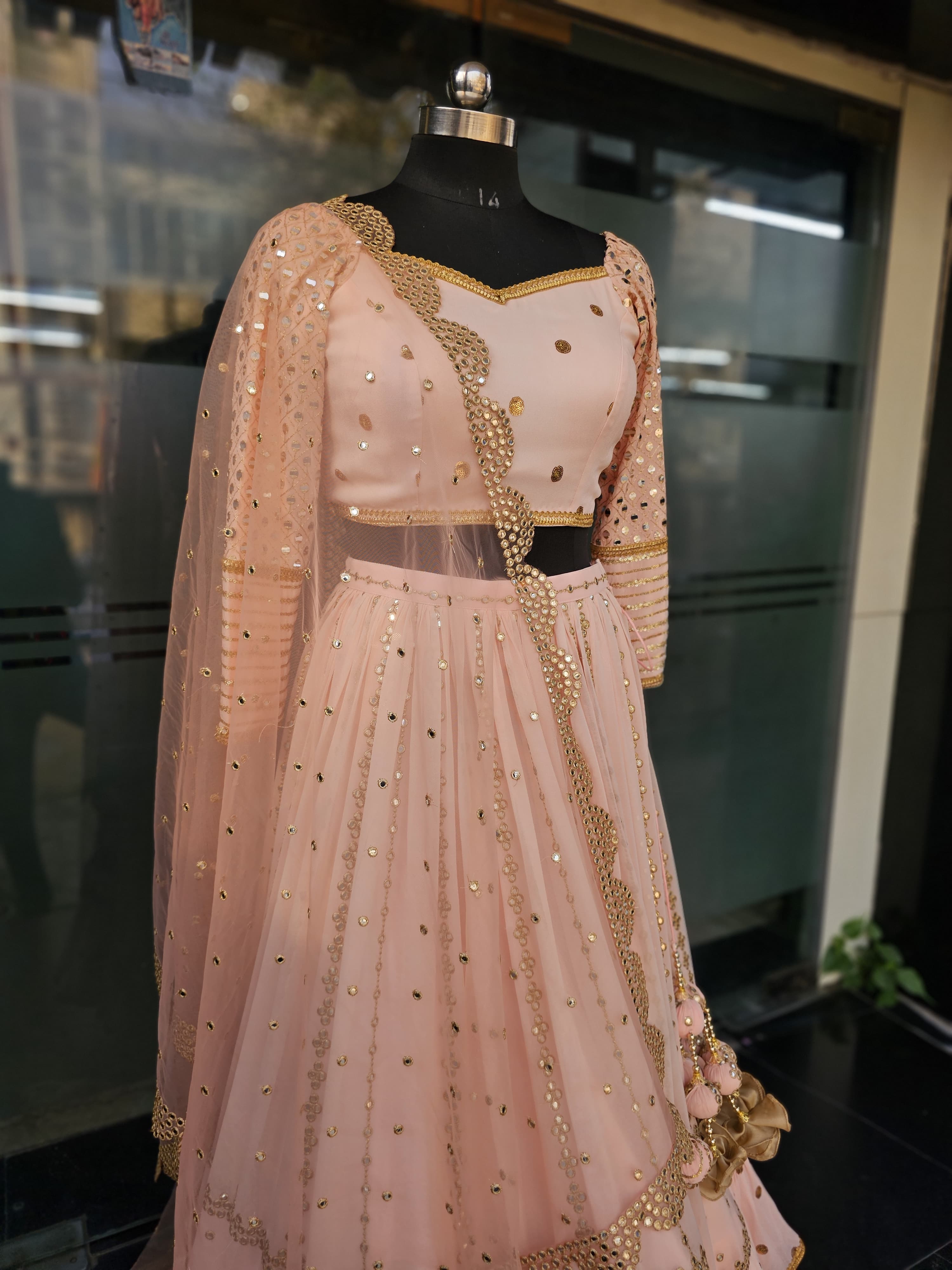 Peach Stunning Lehenga
