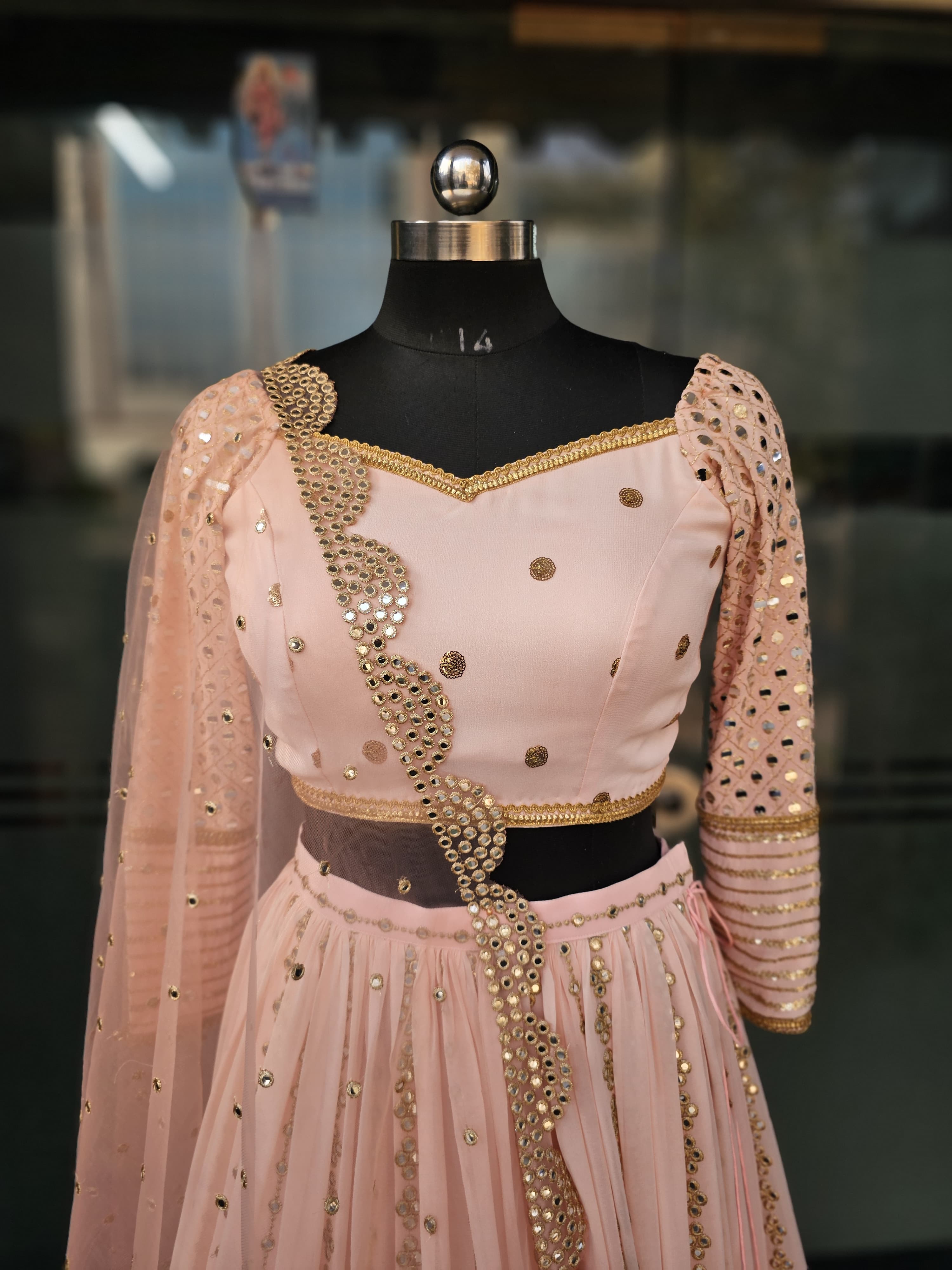 Peach Stunning Lehenga