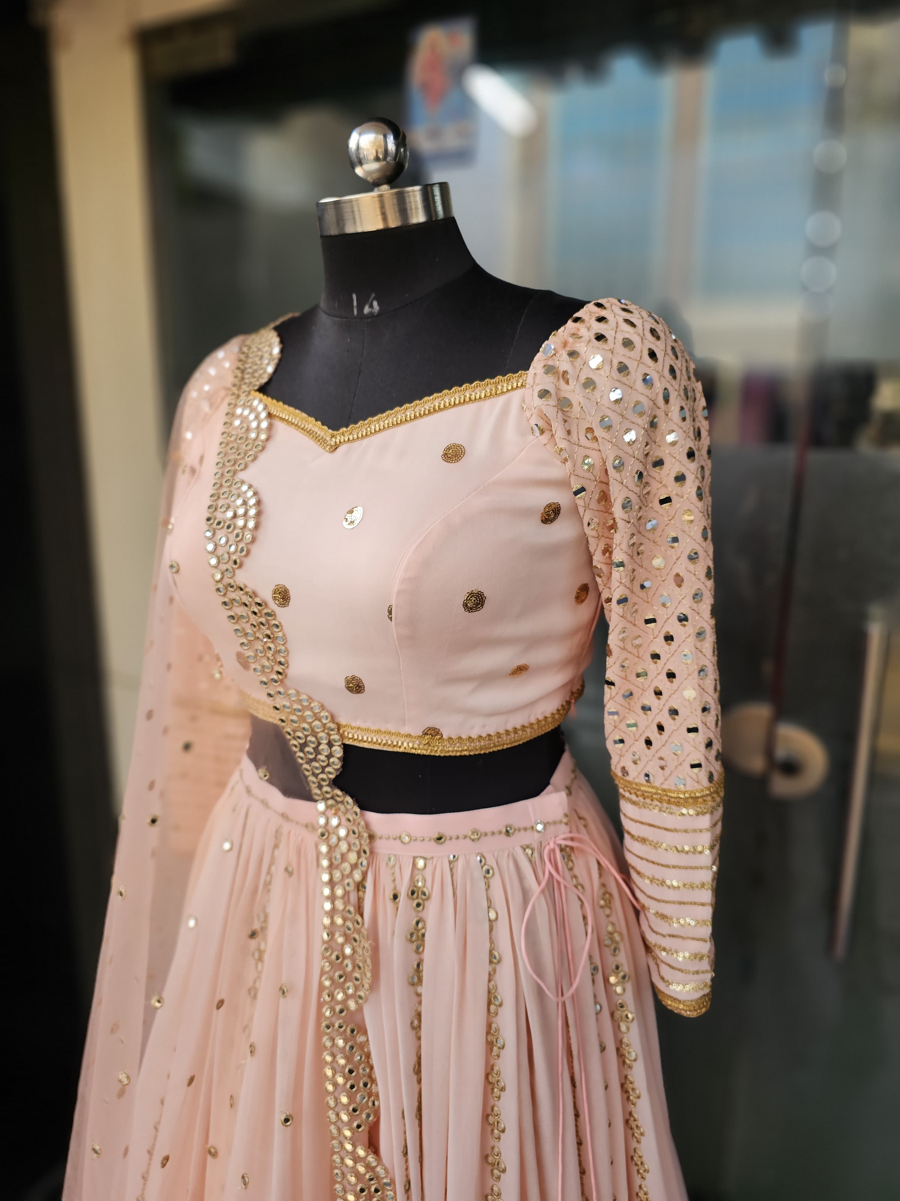 Peach Stunning Lehenga