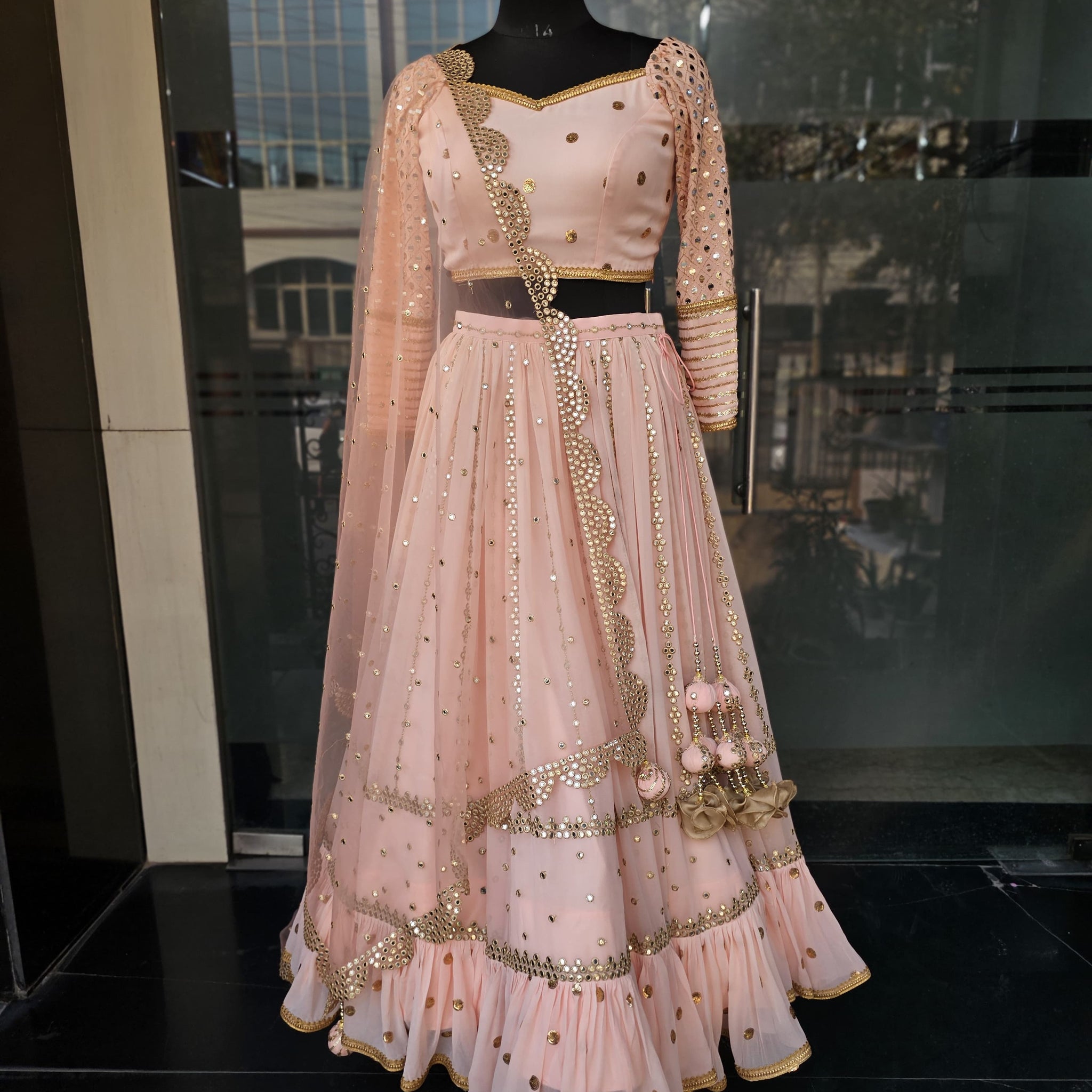 Peach Stunning Lehenga