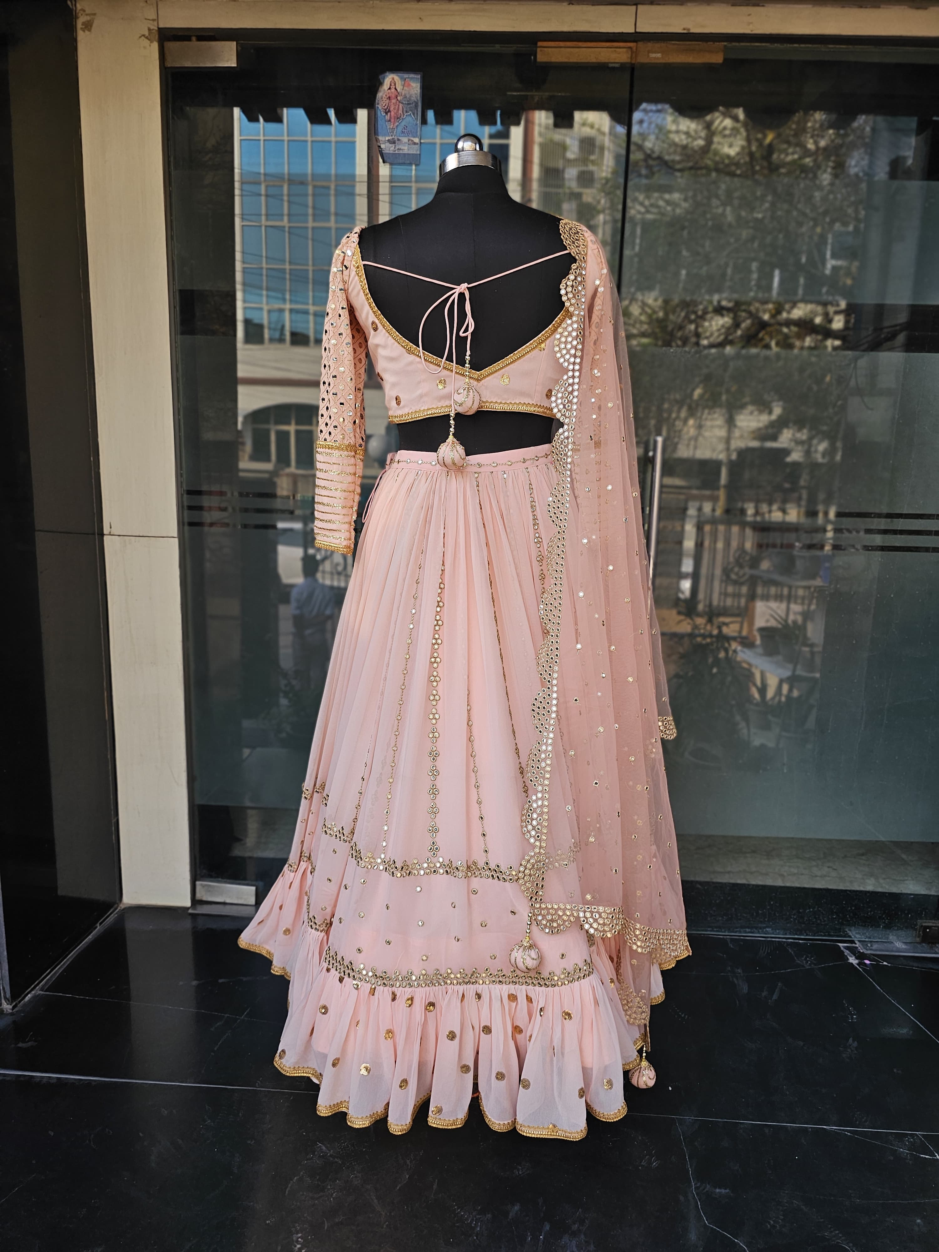 Peach Stunning Lehenga
