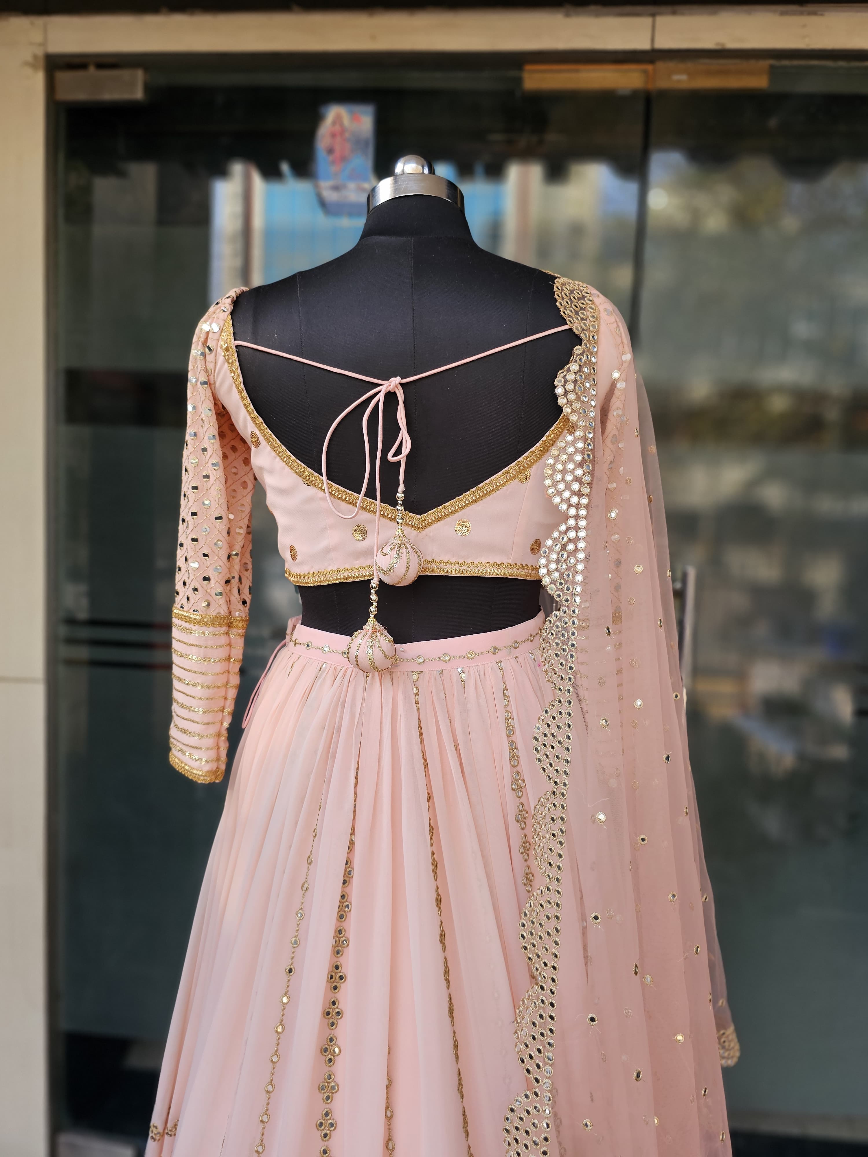 Peach Stunning Lehenga