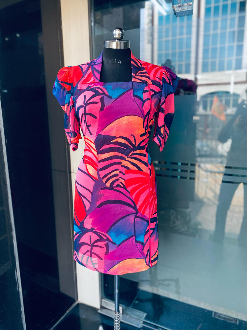 Multicoloured Summer Shirt Dress