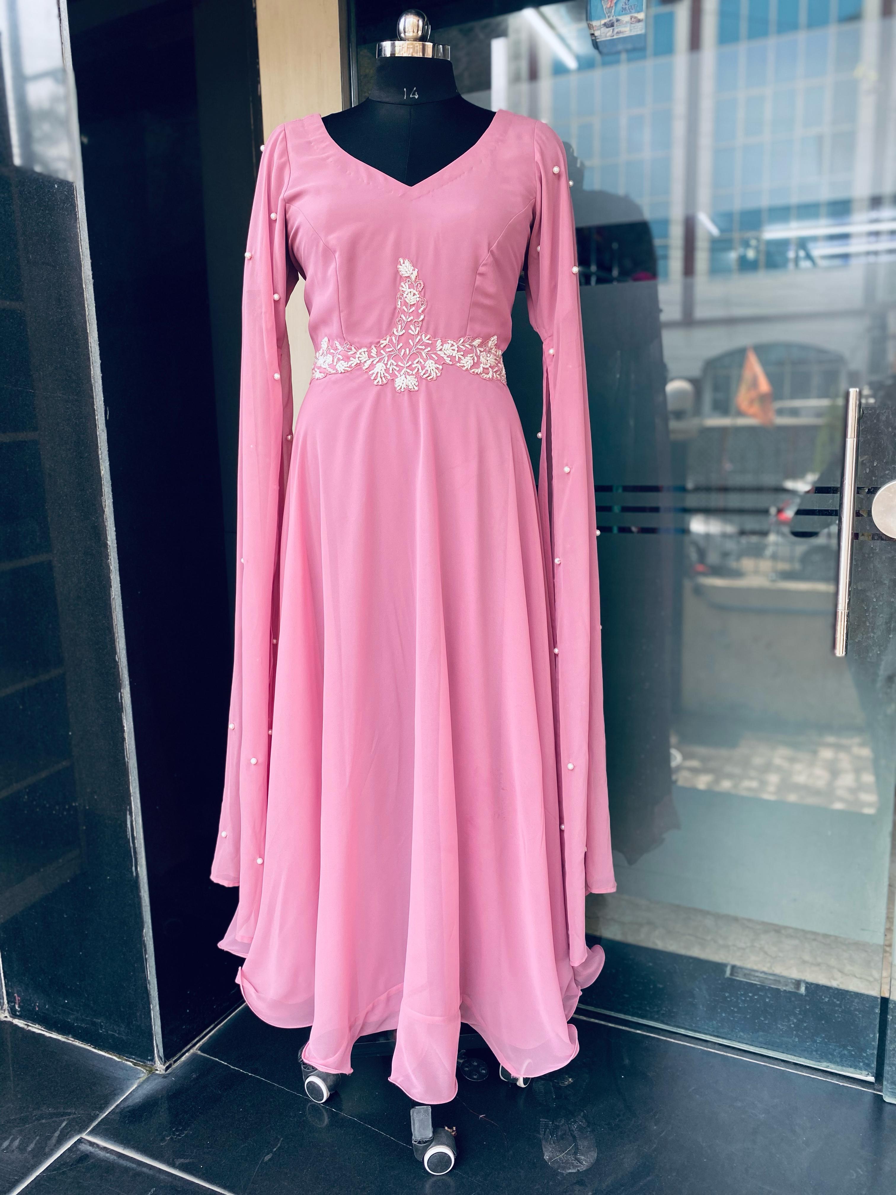 Lilac Mama Embroidered Gown