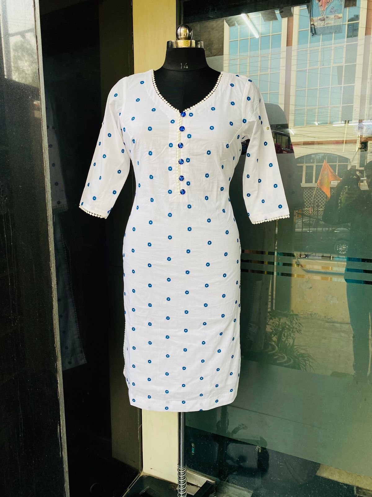 Embroidered Cotton Kurti
