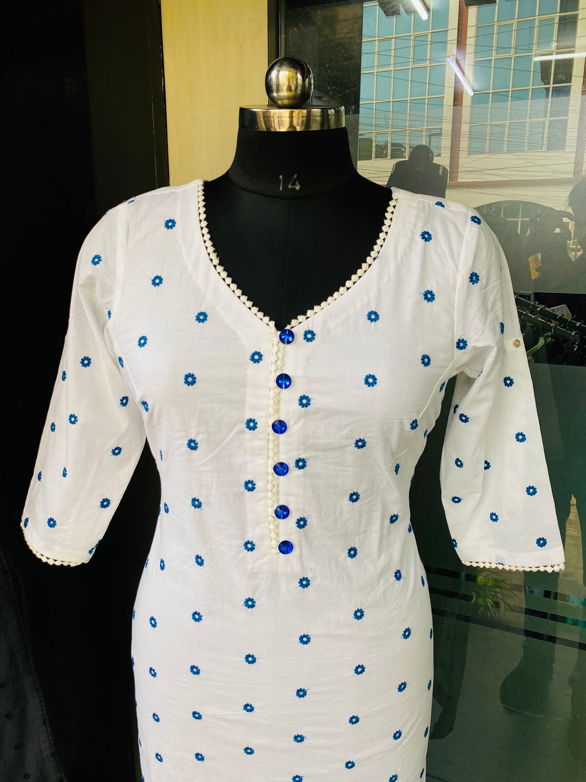 Embroidered Cotton Kurti