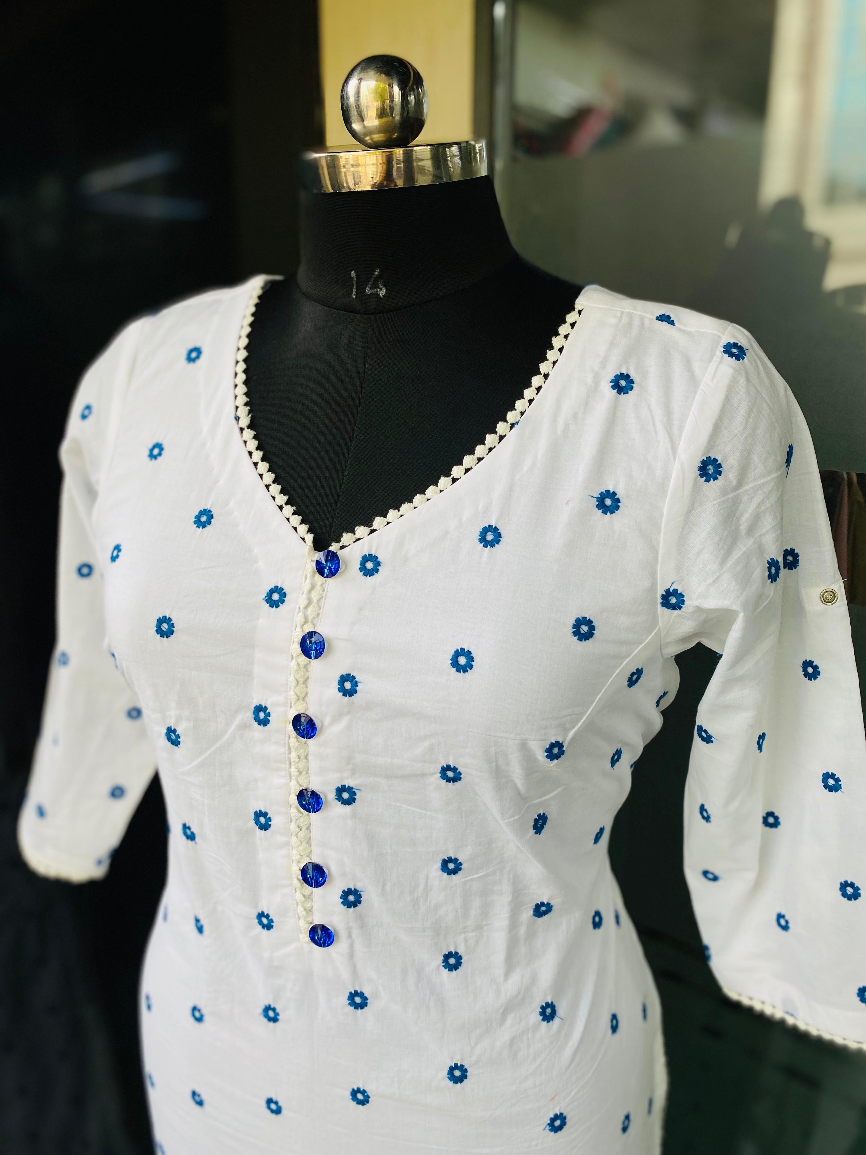 Embroidered Cotton Kurti