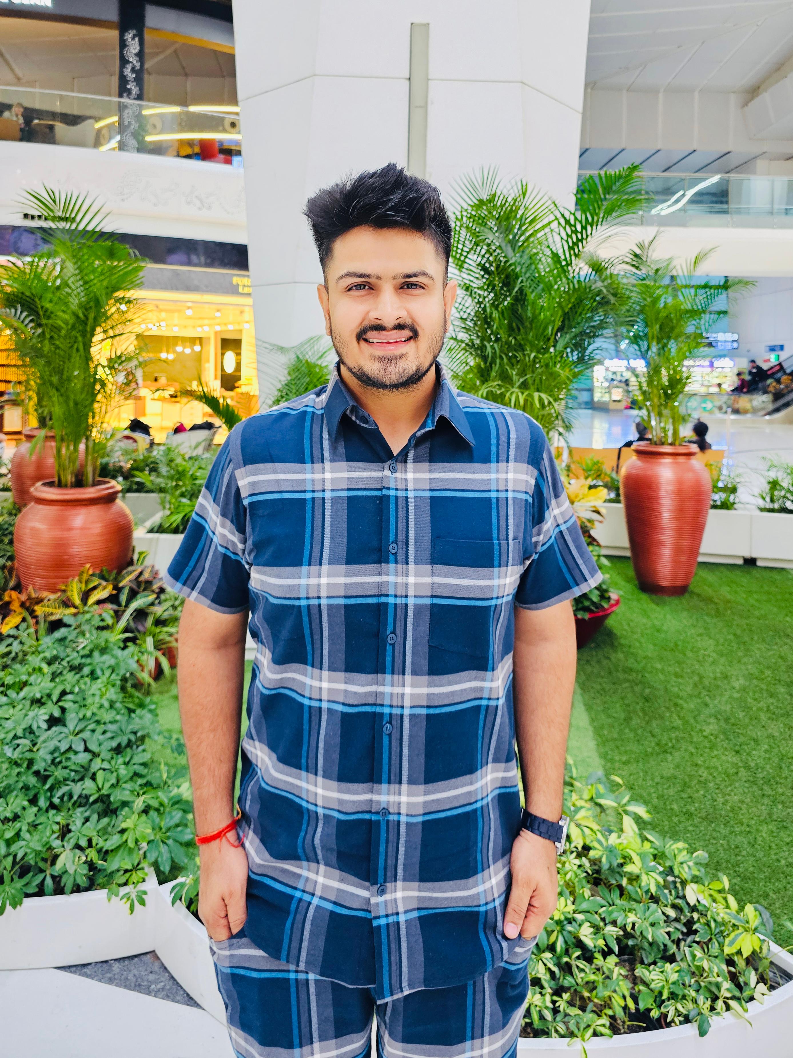 Blue Checks Menswear Co-ord