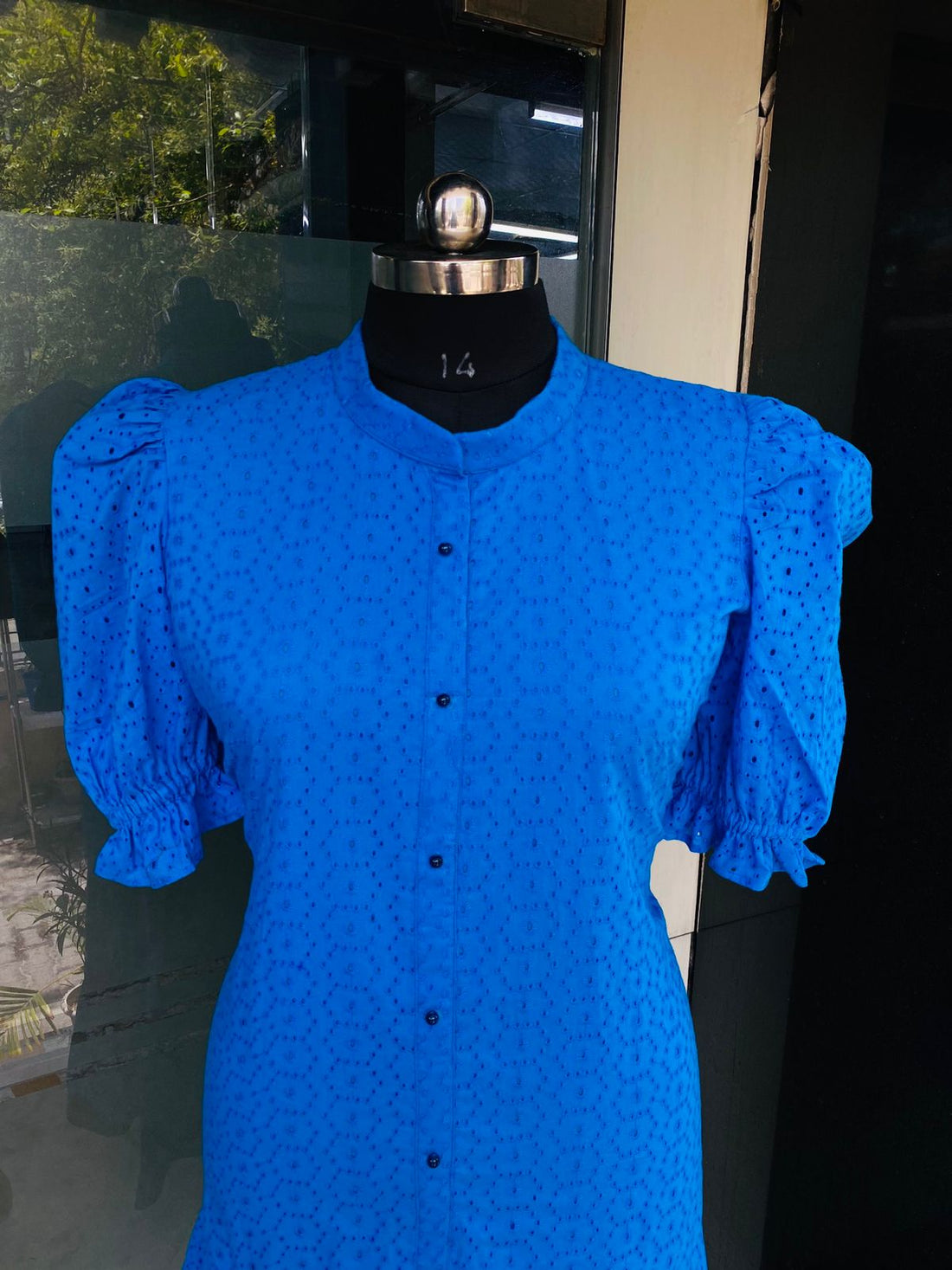 Electric Blue Cotton Dress