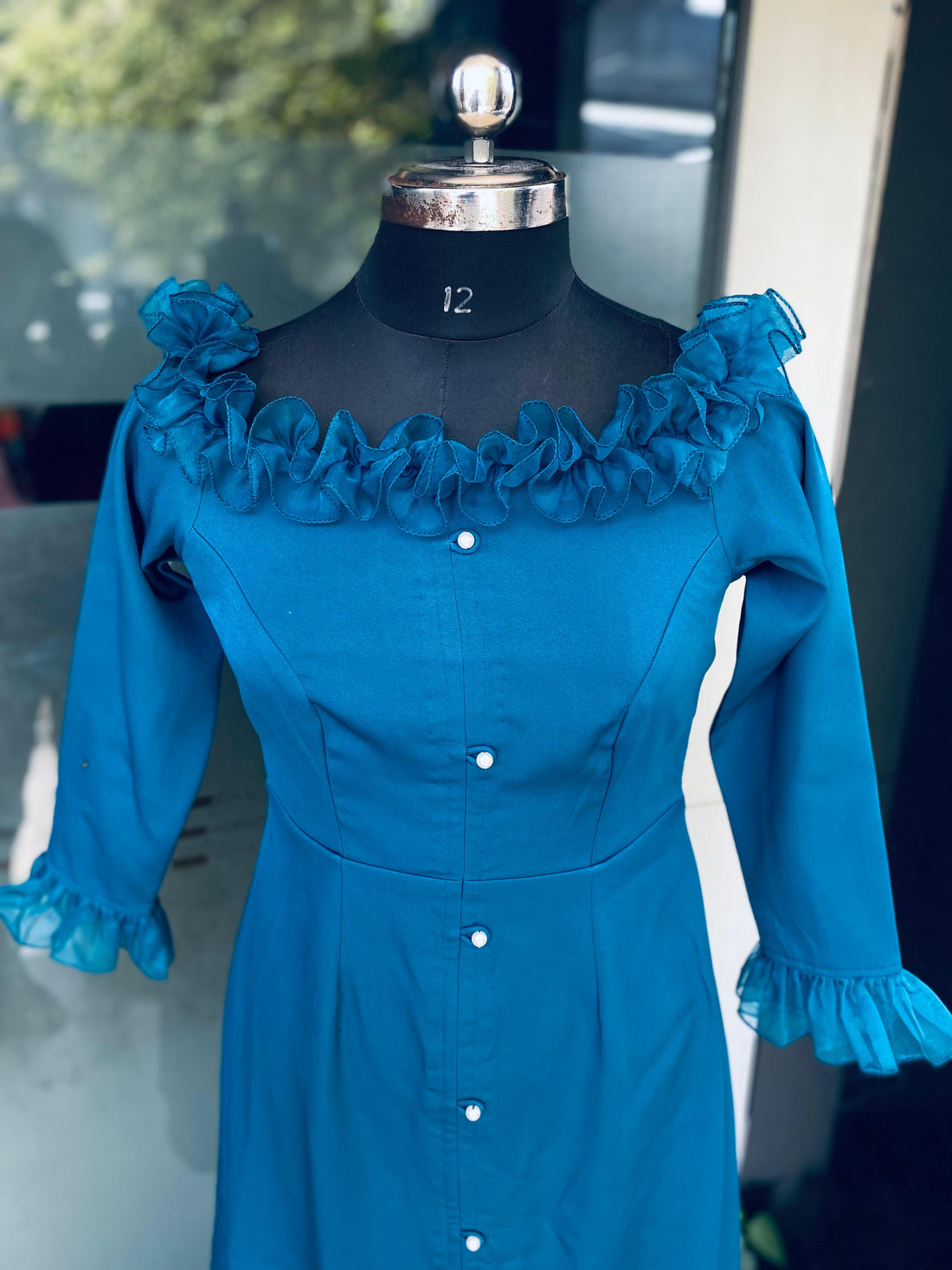 Peacock Banana Lycra Maxi