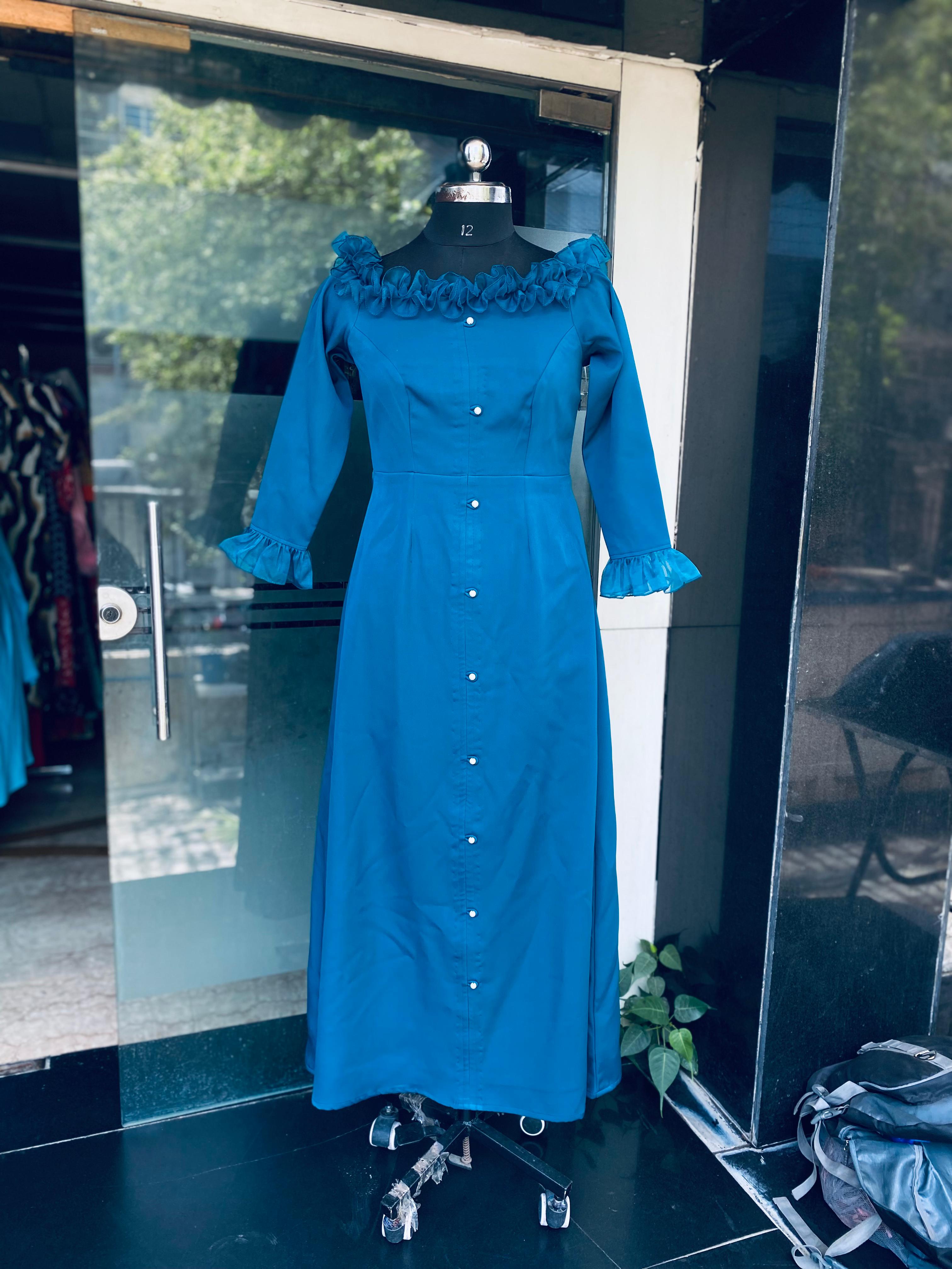 Peacock Banana Lycra Maxi