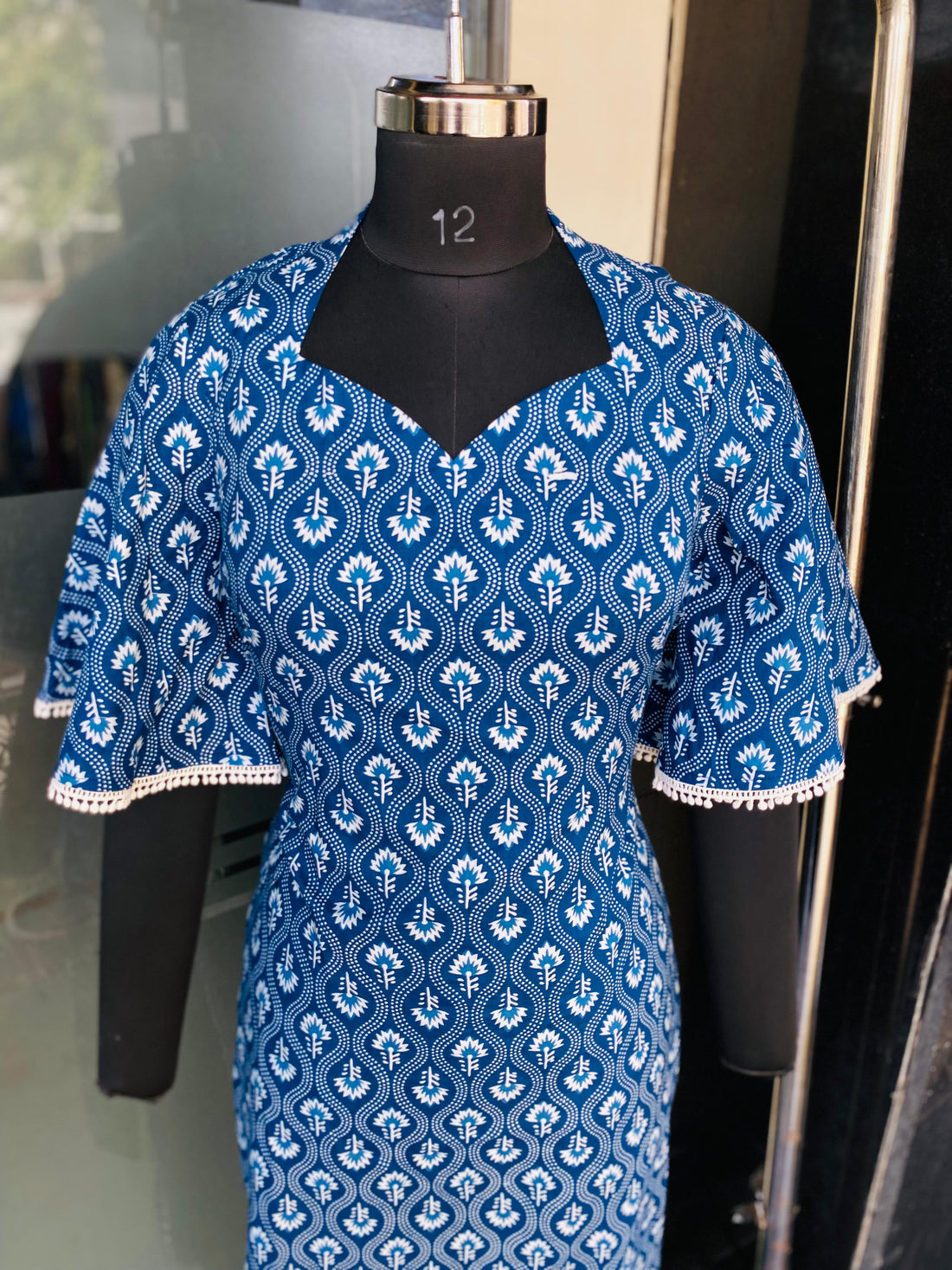 Blue Jaipuri Cotton Suit