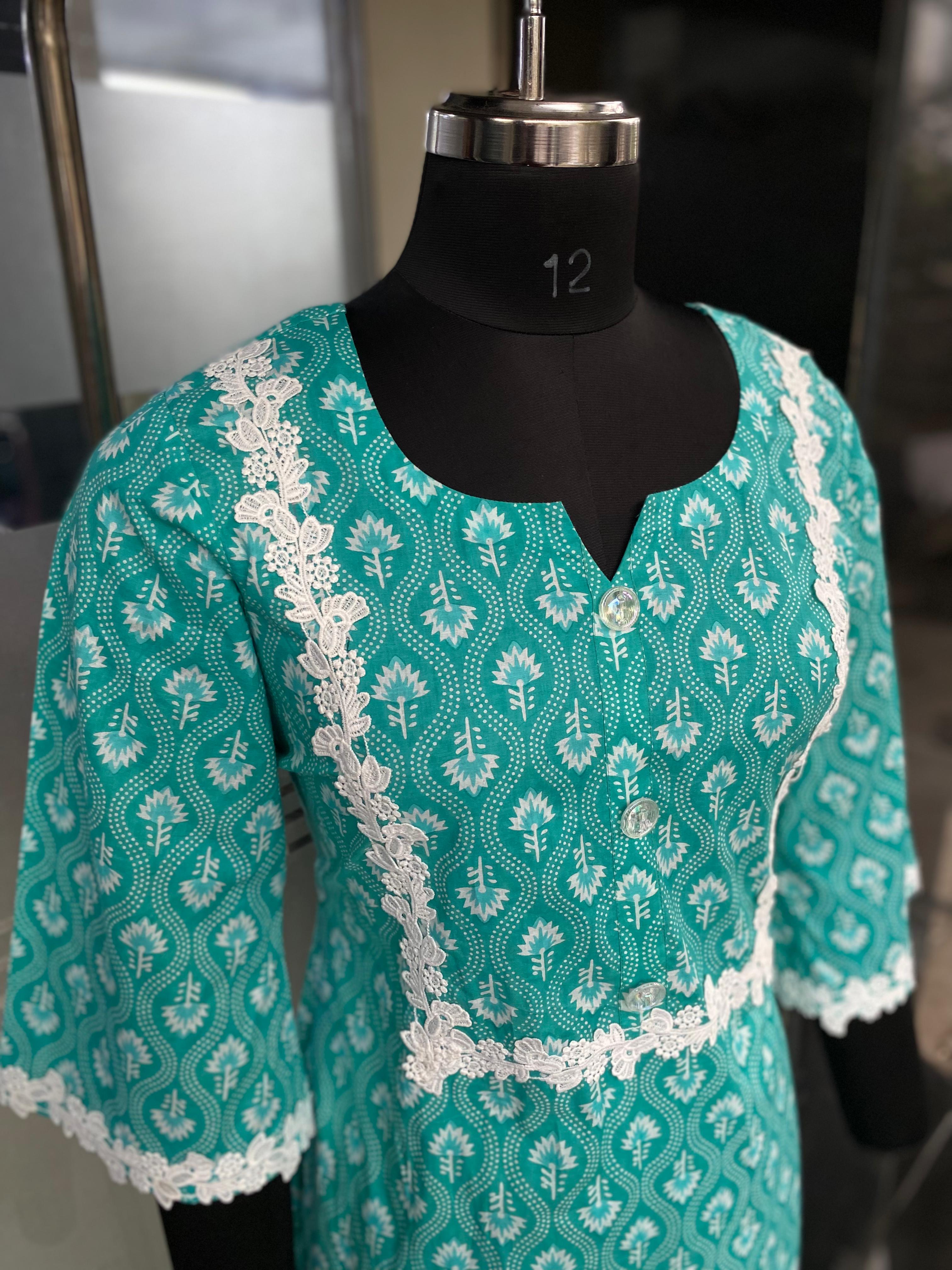 Mint Jaipuri Suit