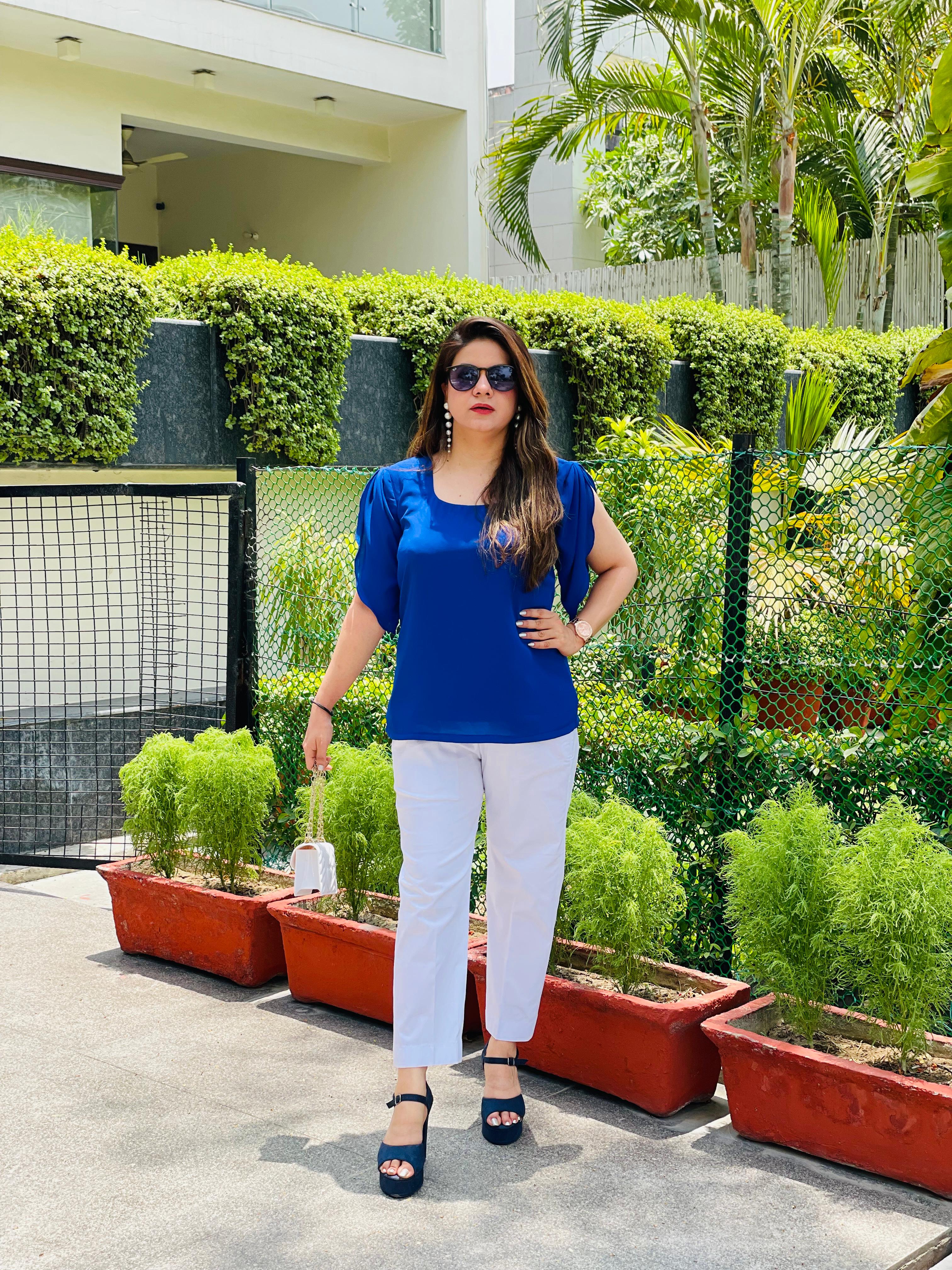 Royal Blue Office Top