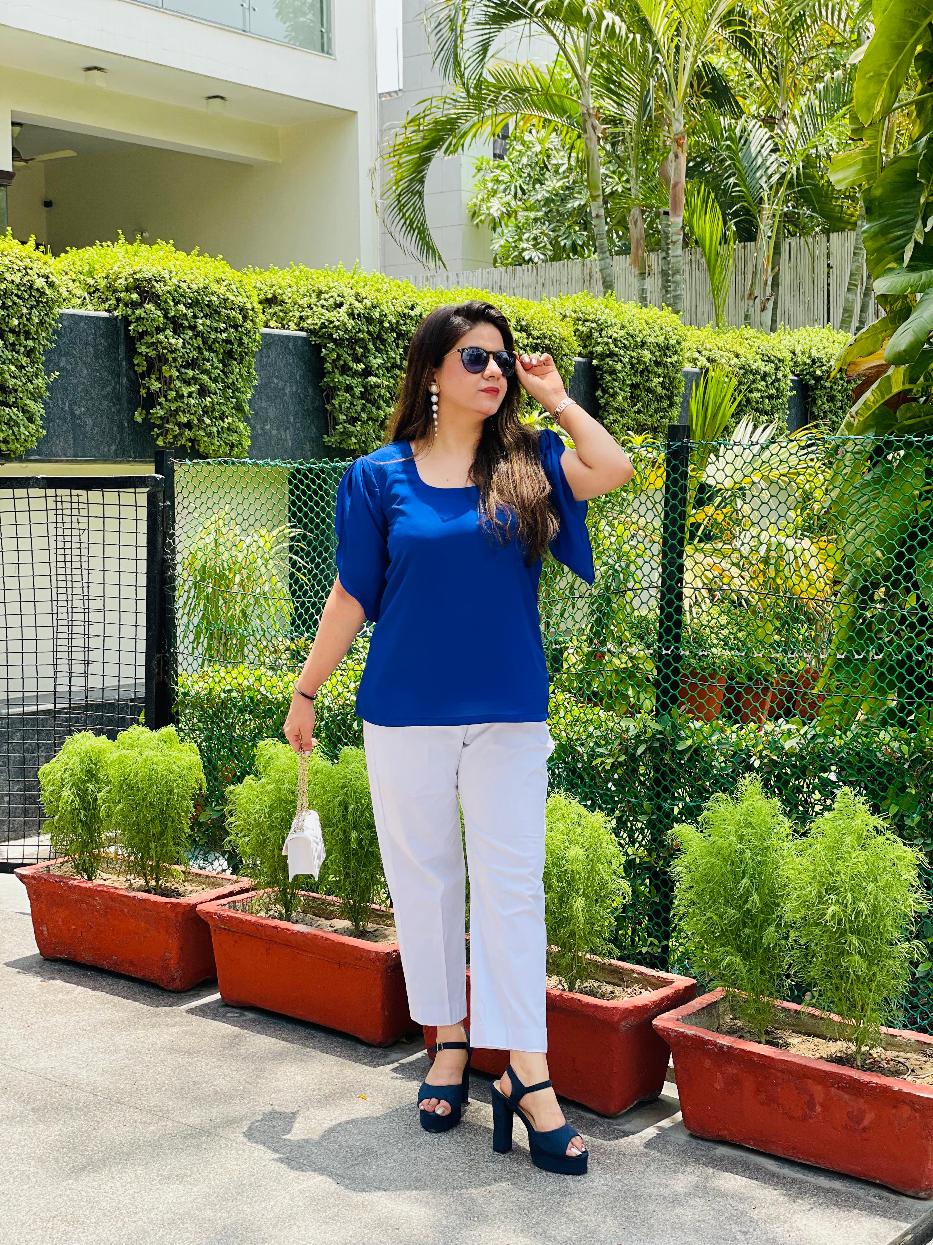 Royal Blue Office Top