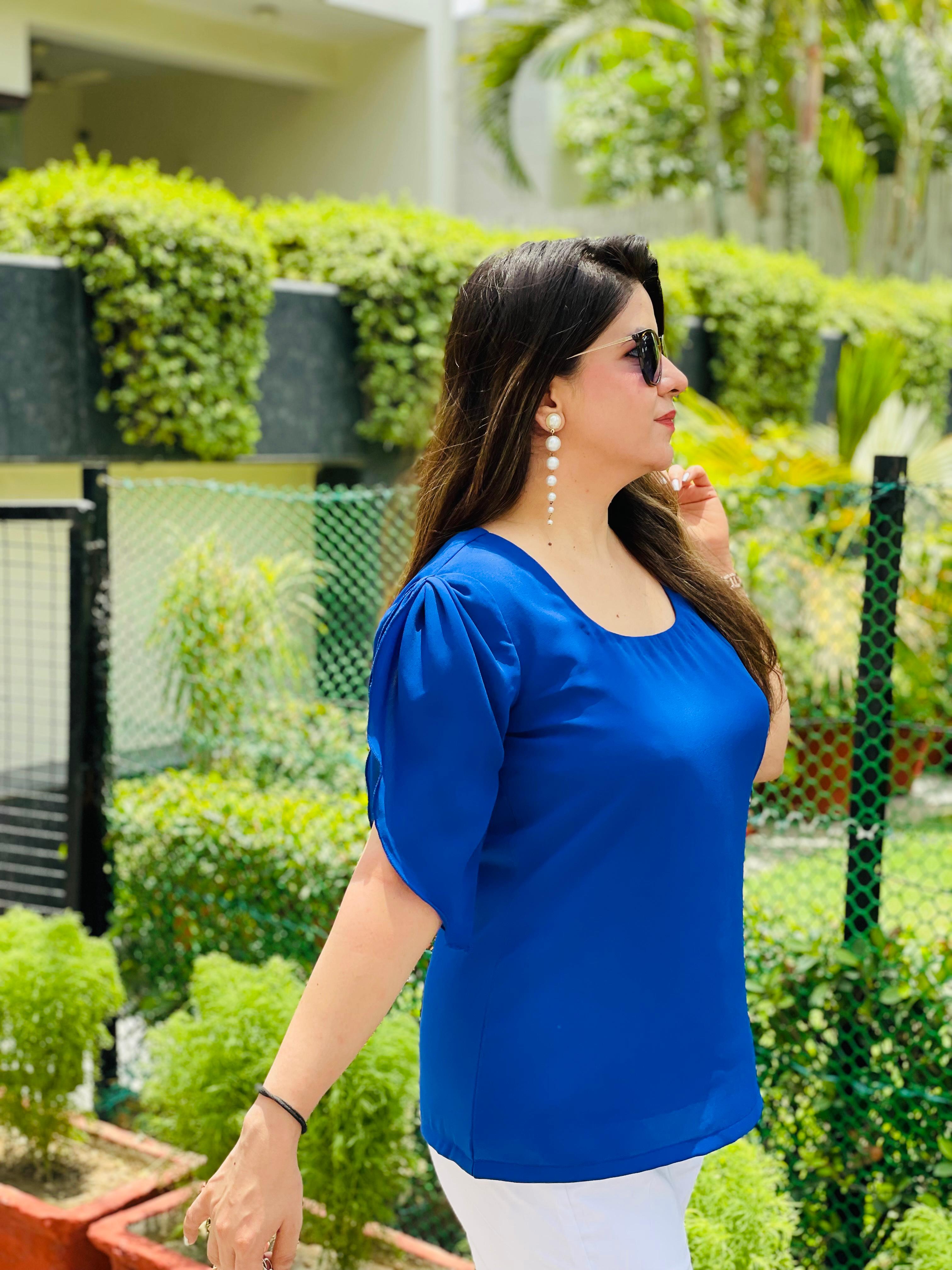 Royal Blue Office Top