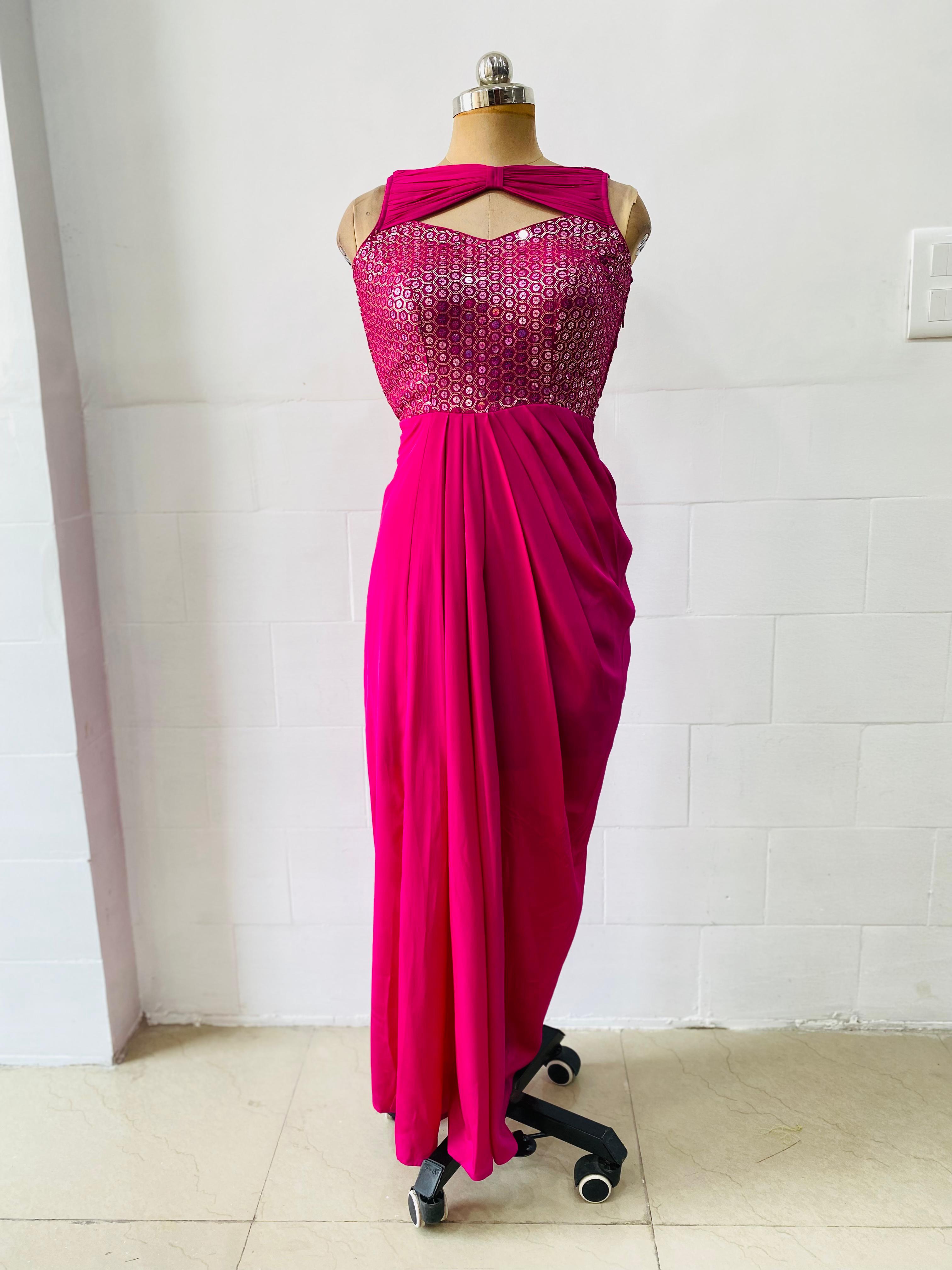 Hot Pink Cocktail Drape