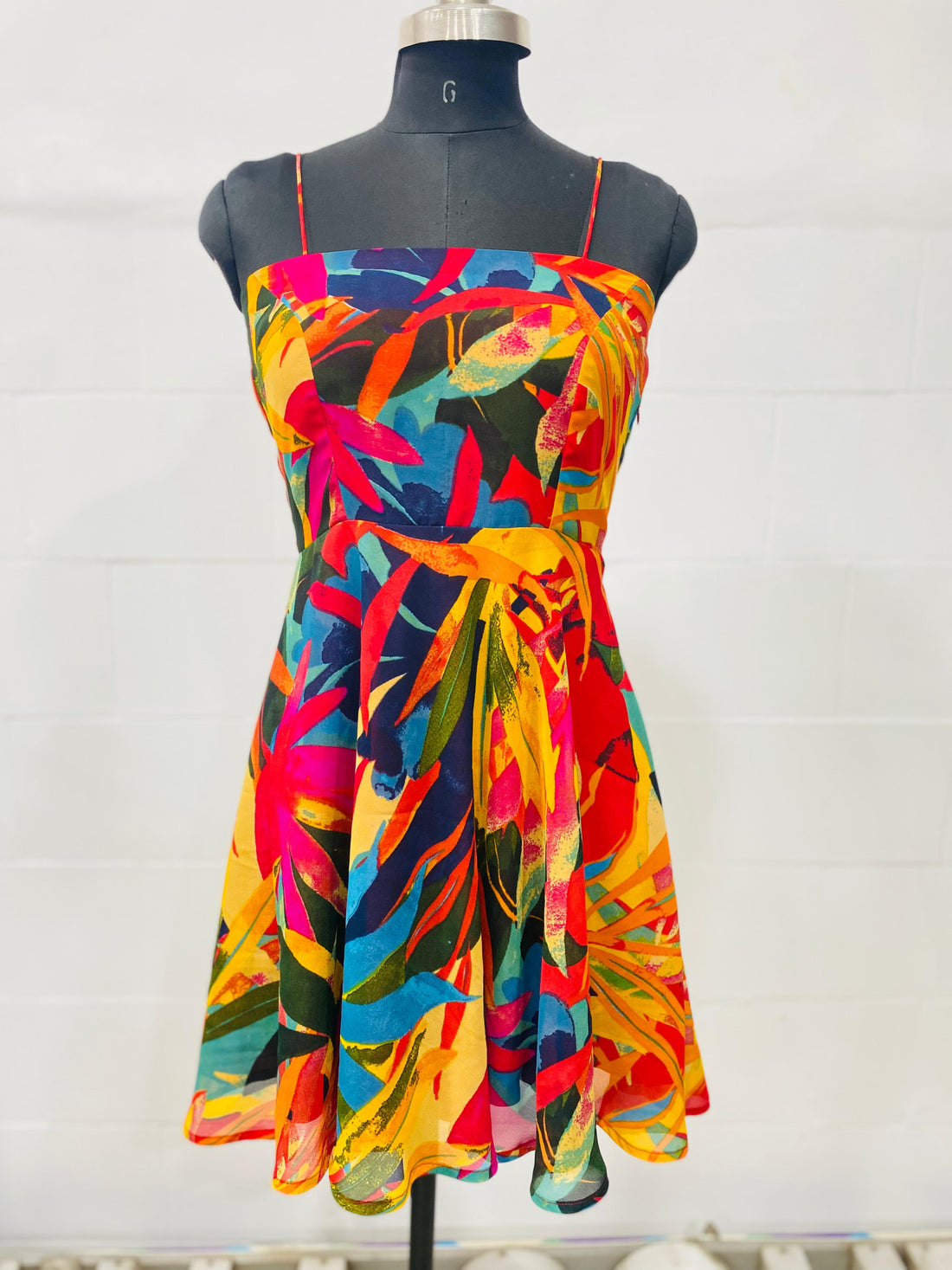 Tropical Sunset Swing Dress
