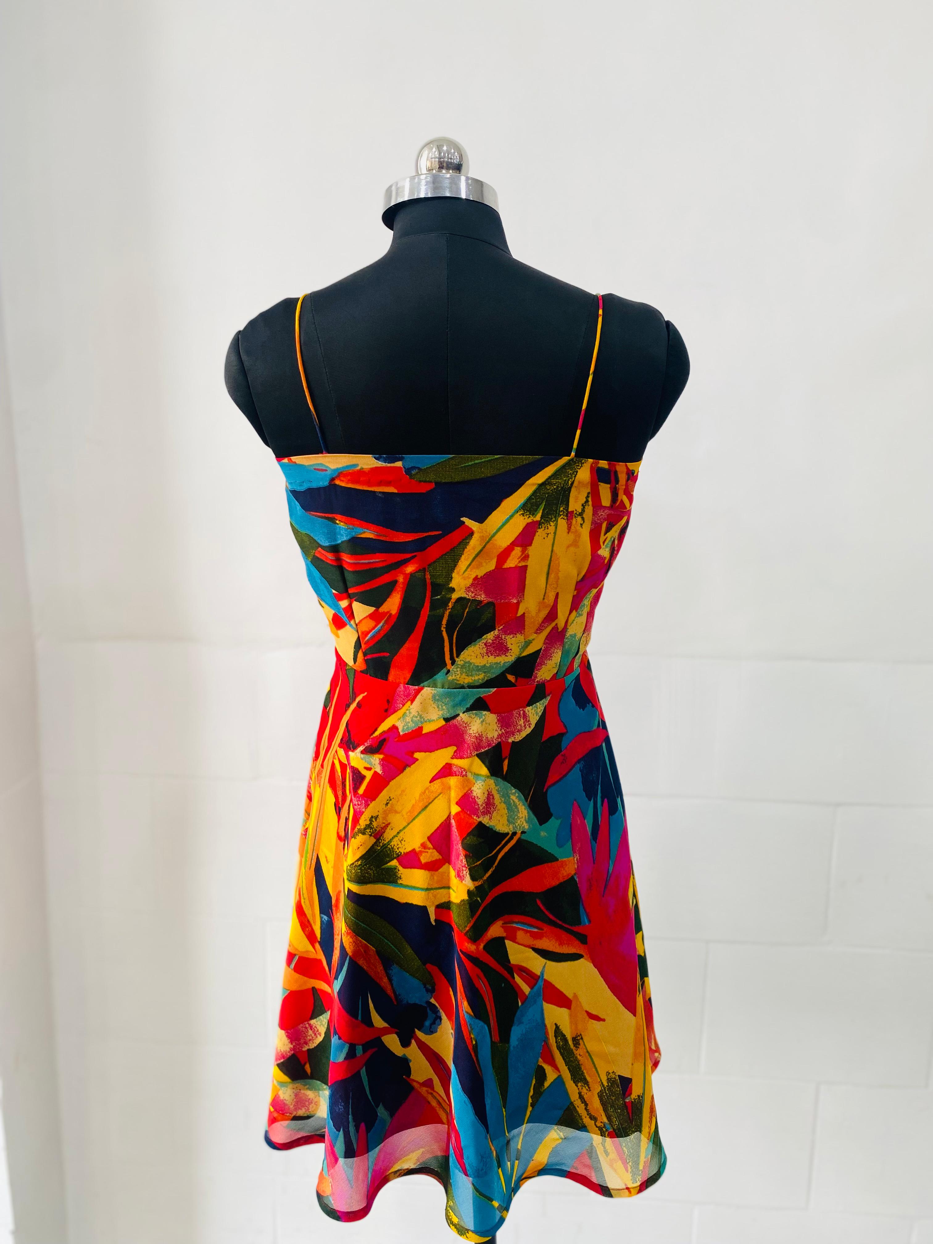 Tropical Sunset Swing Dress