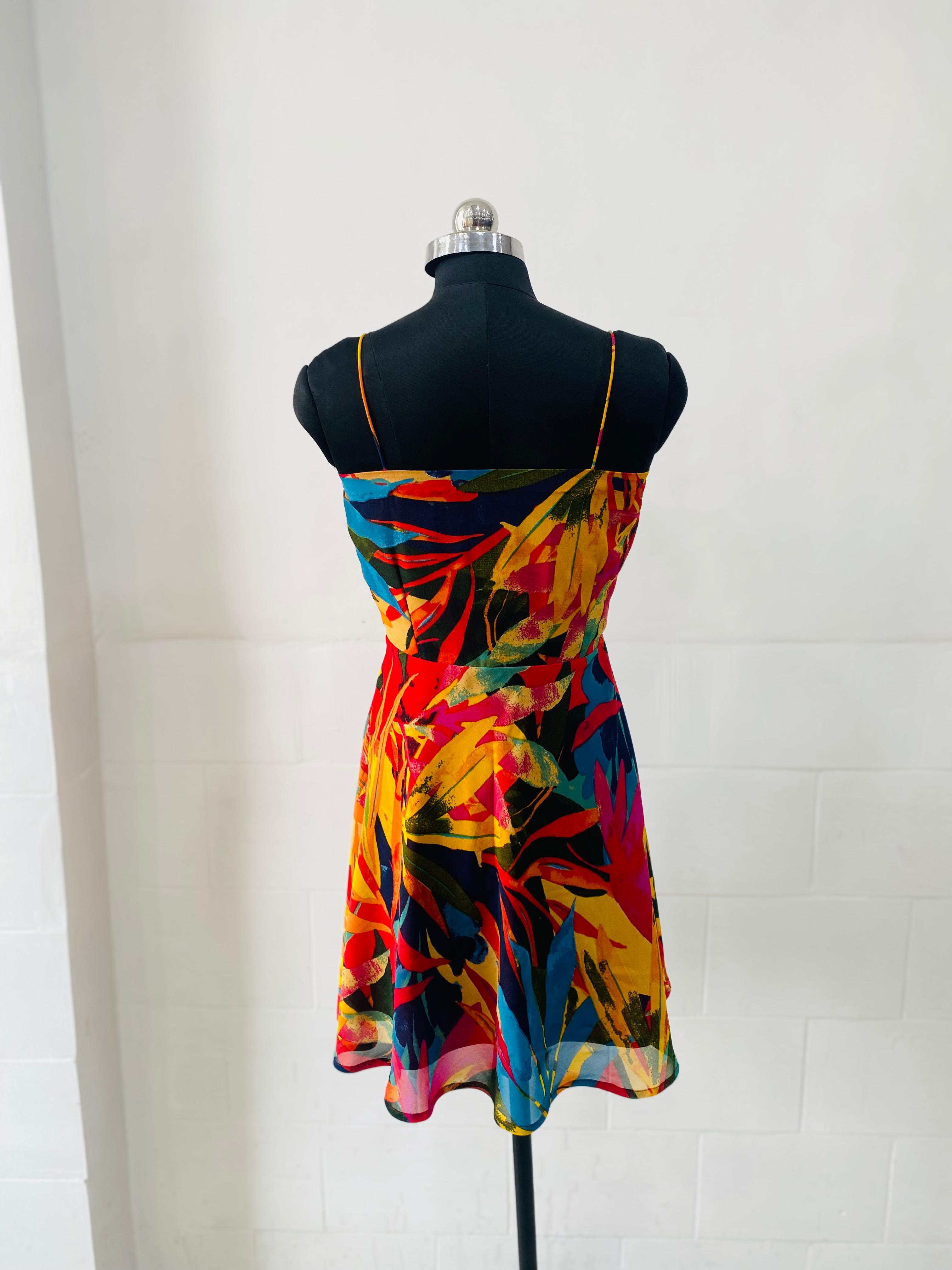 Tropical Sunset Swing Dress