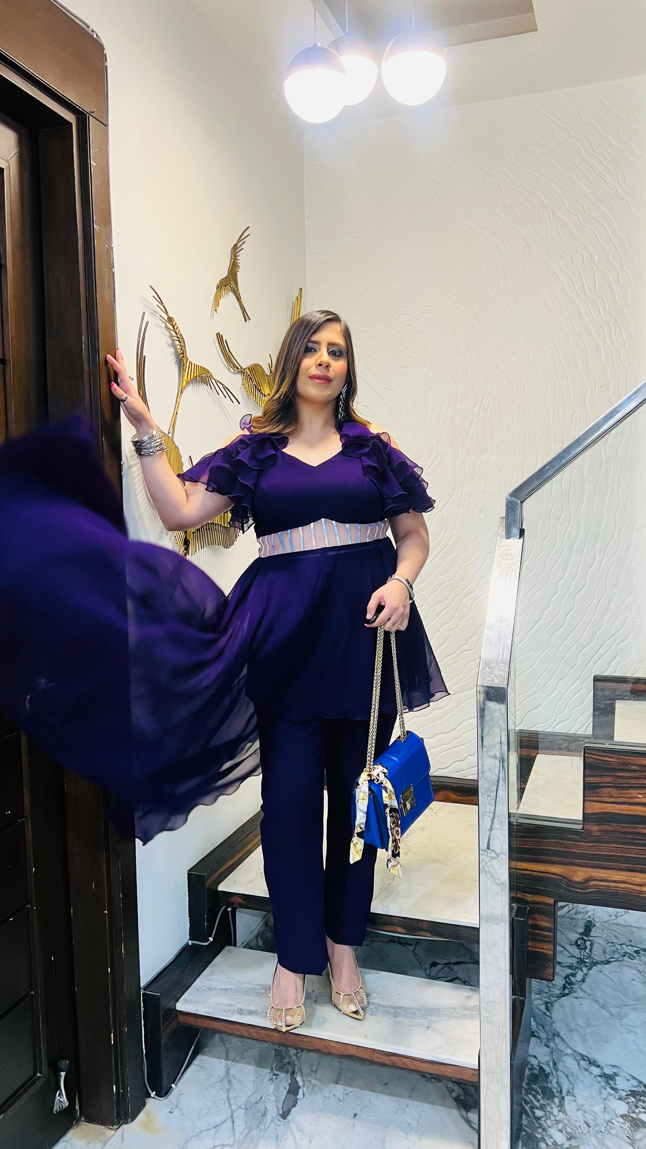 Purple Holographic Co-Ord