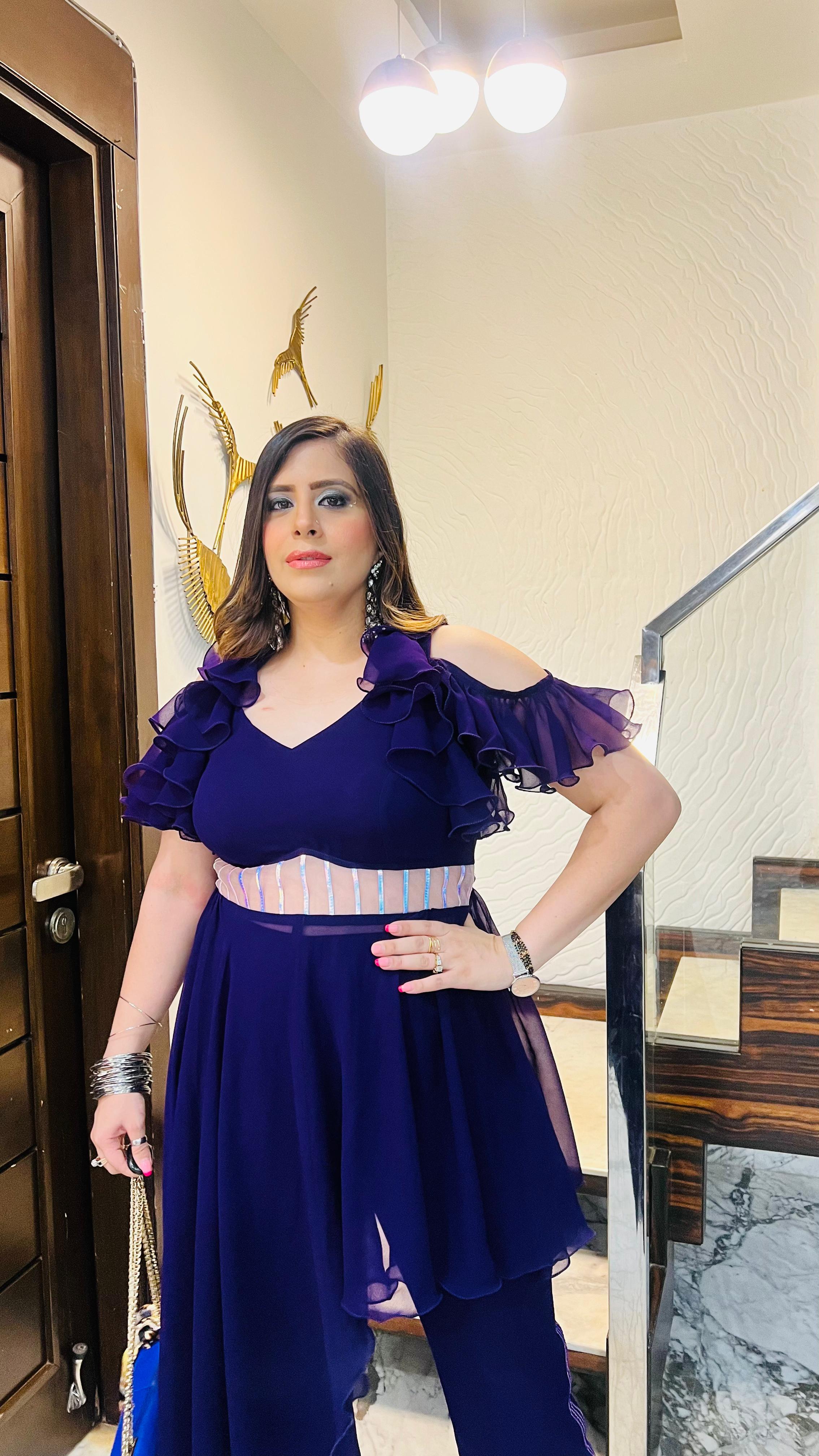 Purple Holographic Co-Ord