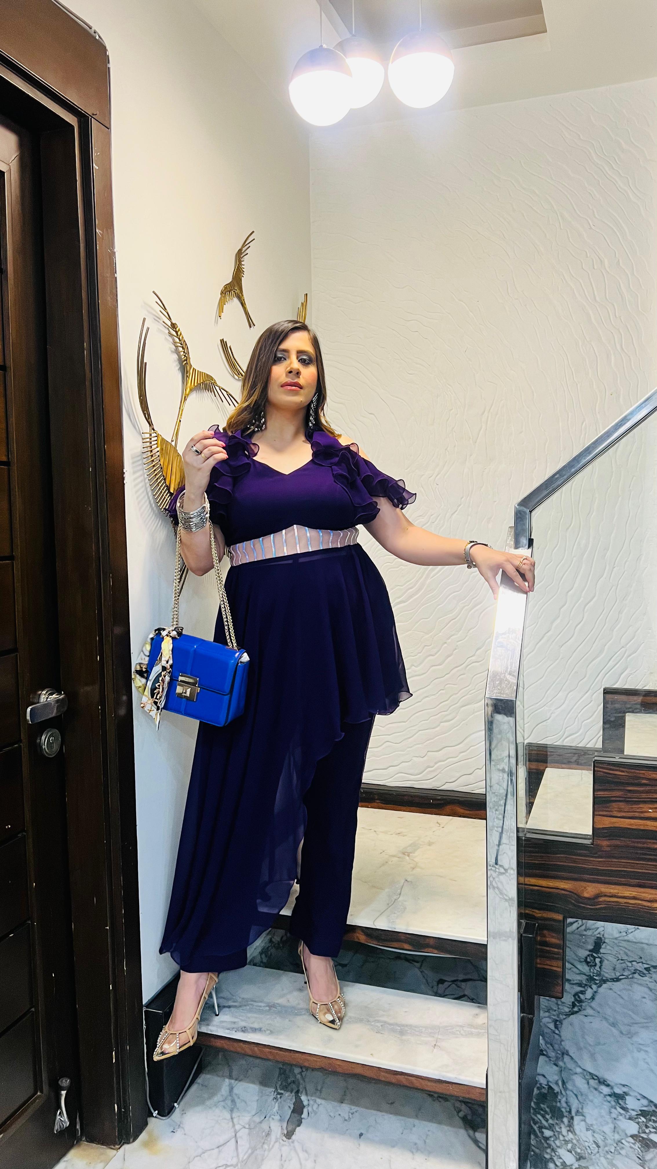 Purple Holographic Co-Ord