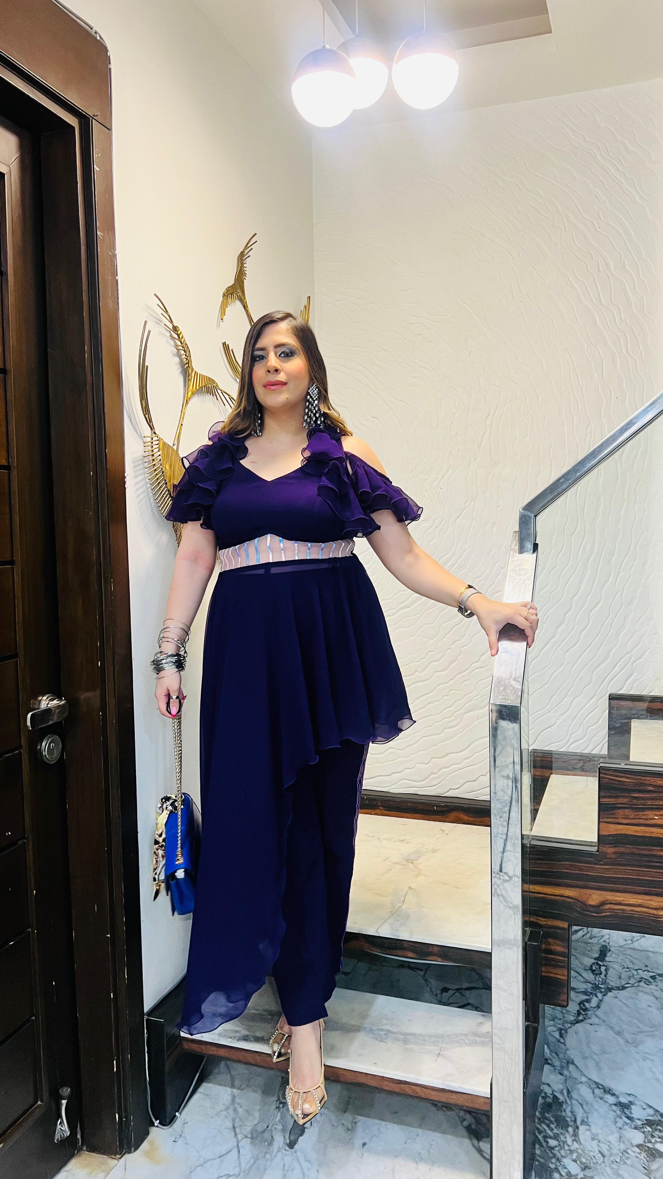 Purple Holographic Co-Ord